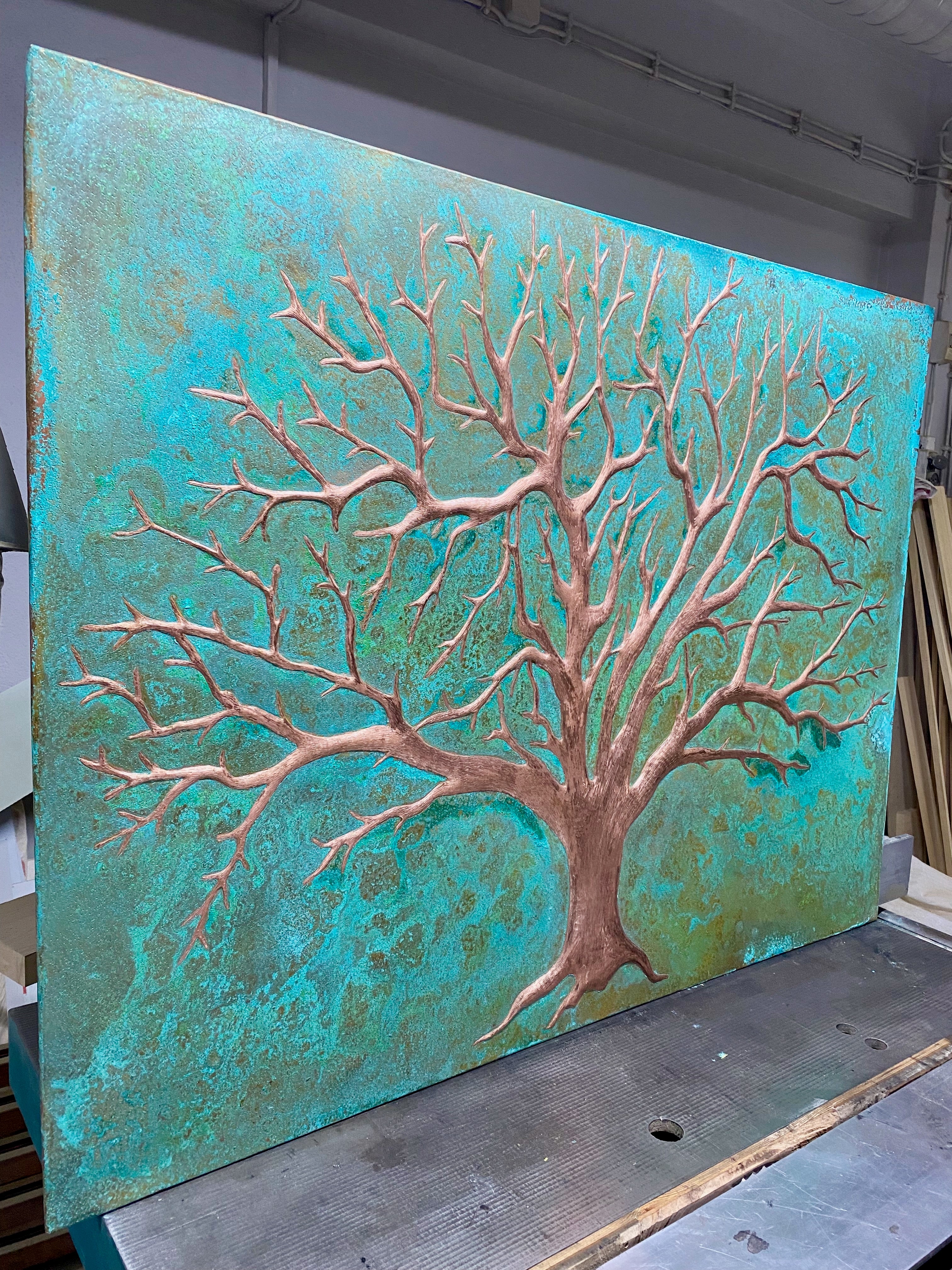 Ancient Tree Copper Backsplash