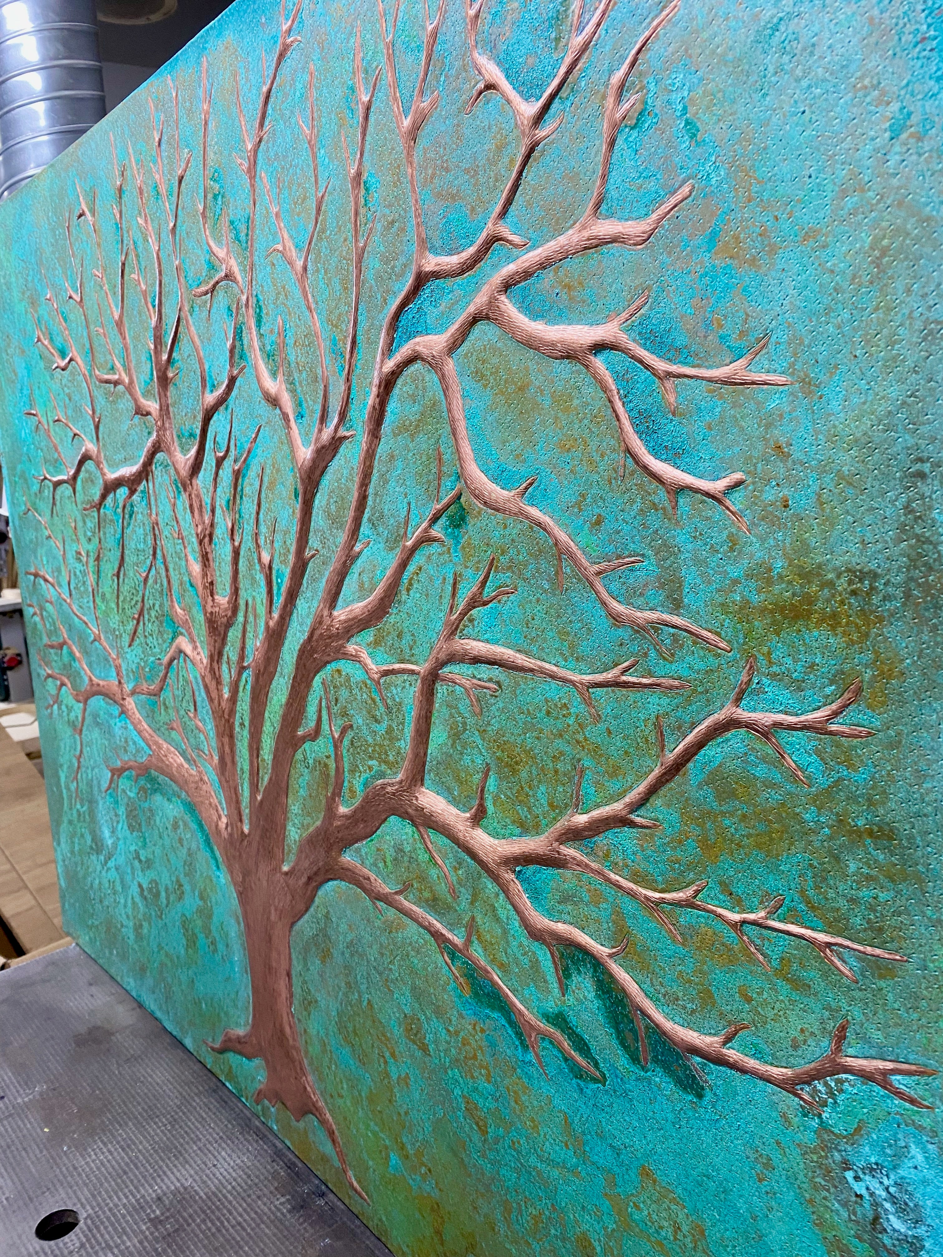 Ancient Tree Copper Backsplash
