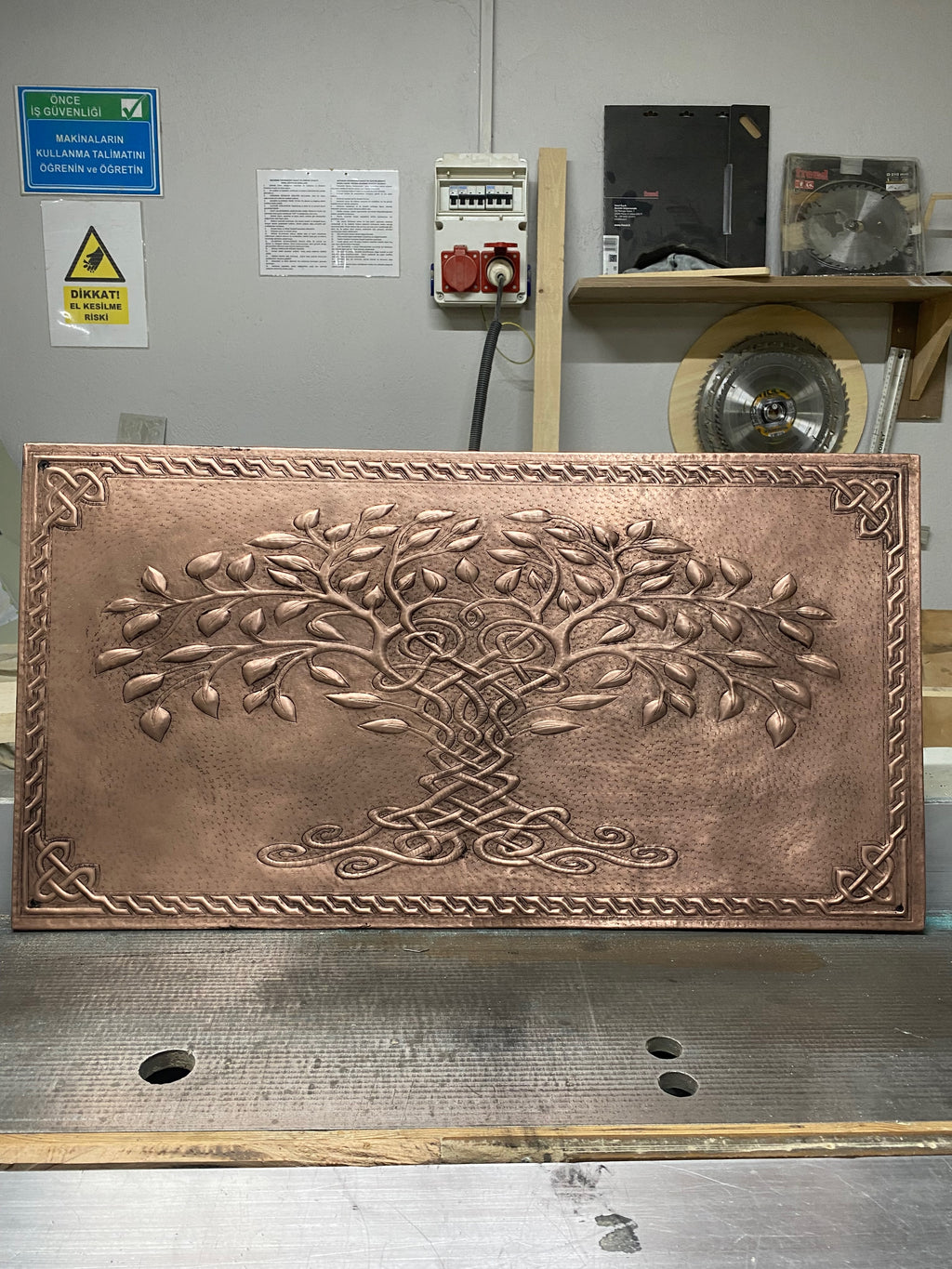 Celtic Tree of Life Copper Backsplash