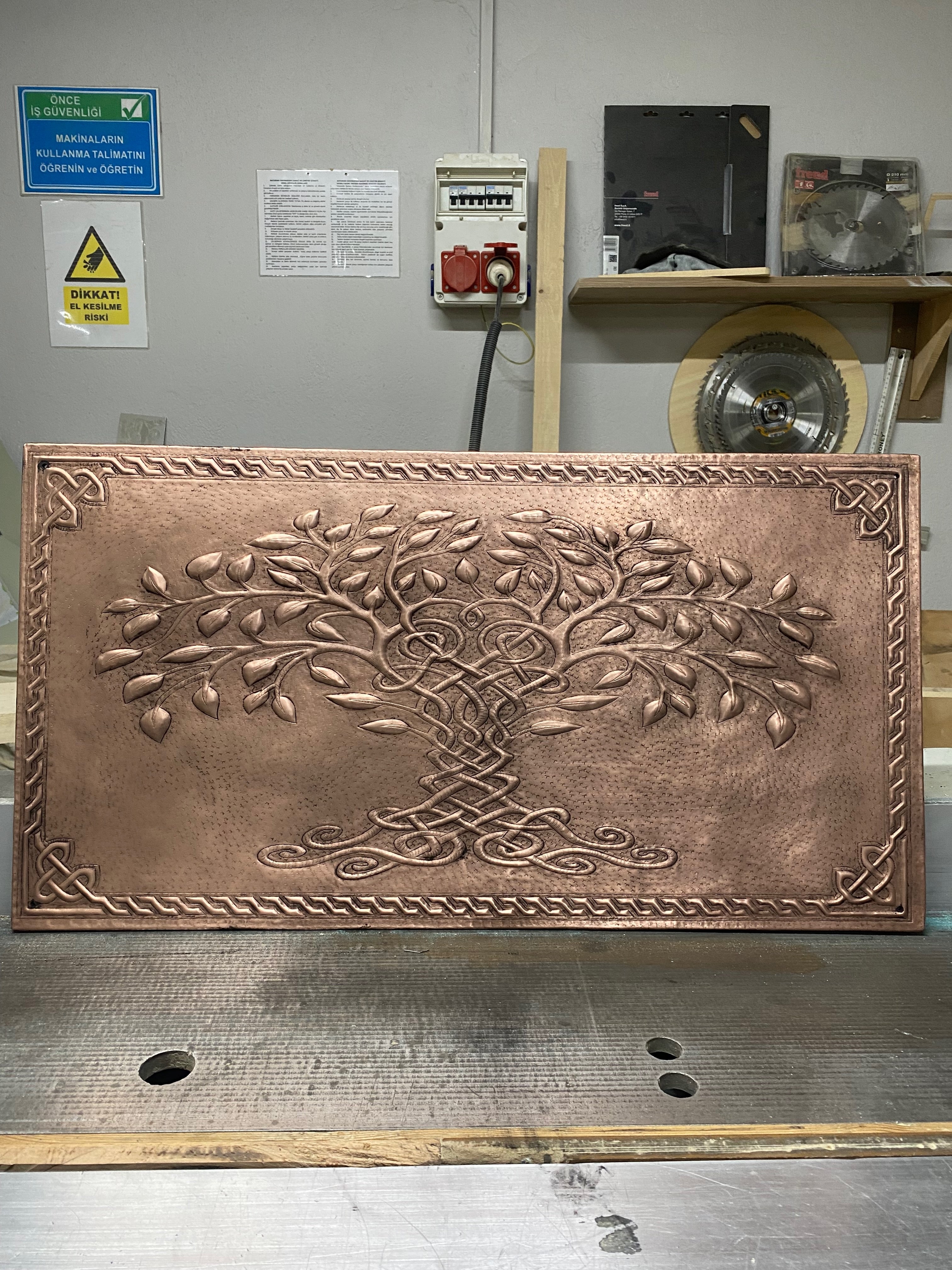 Celtic Tree of Life Copper Backsplash