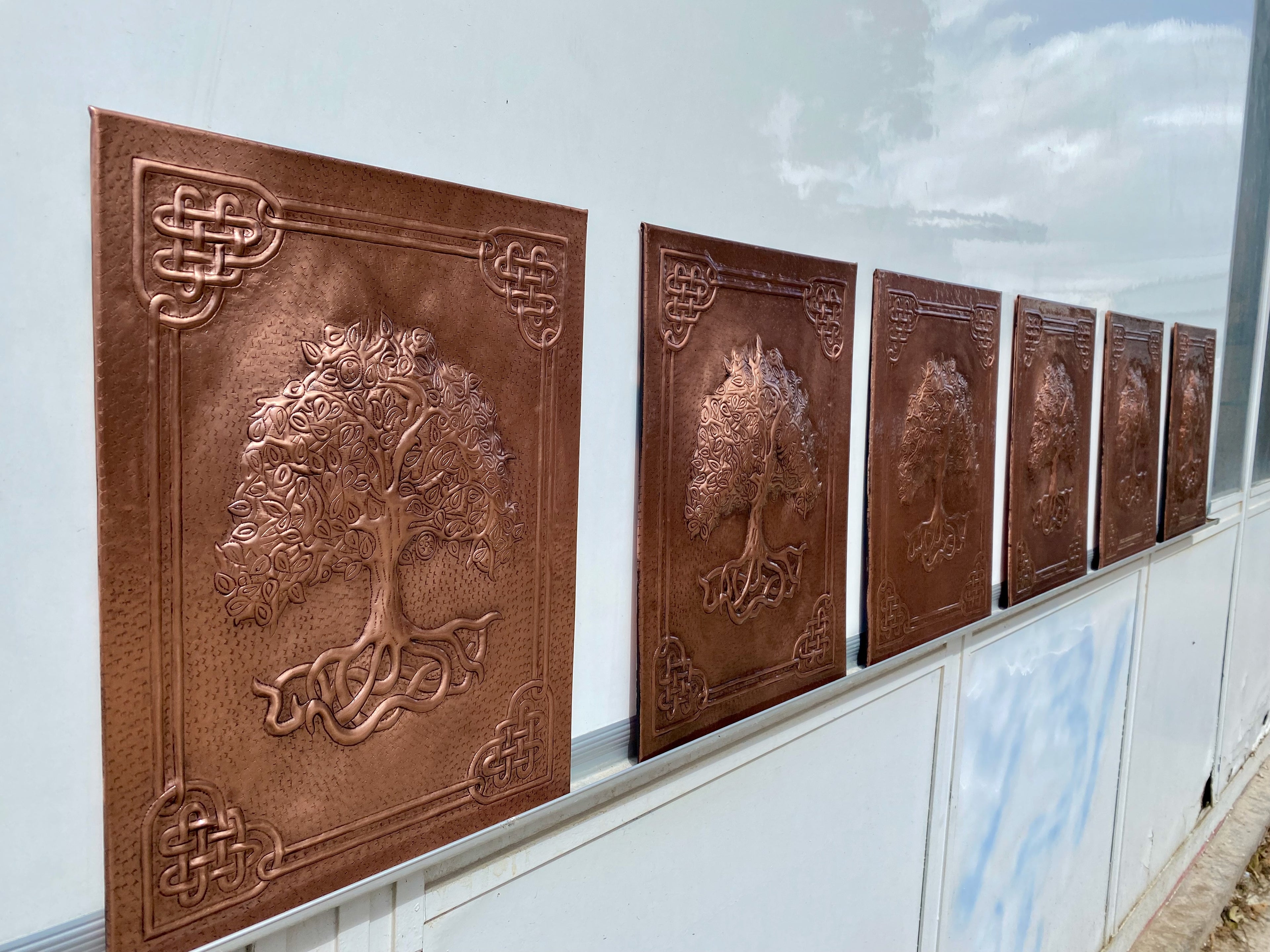 Copper Cabinet Door Insert Panel Set