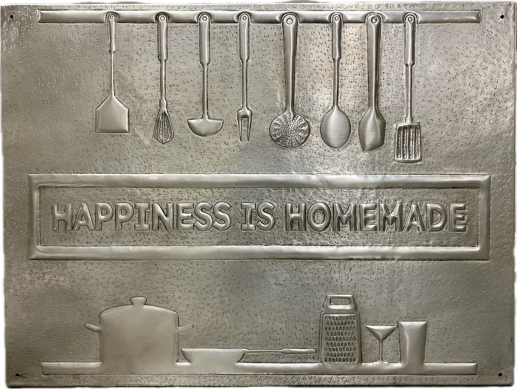 Happiness Is Homemade Copper Backsplash