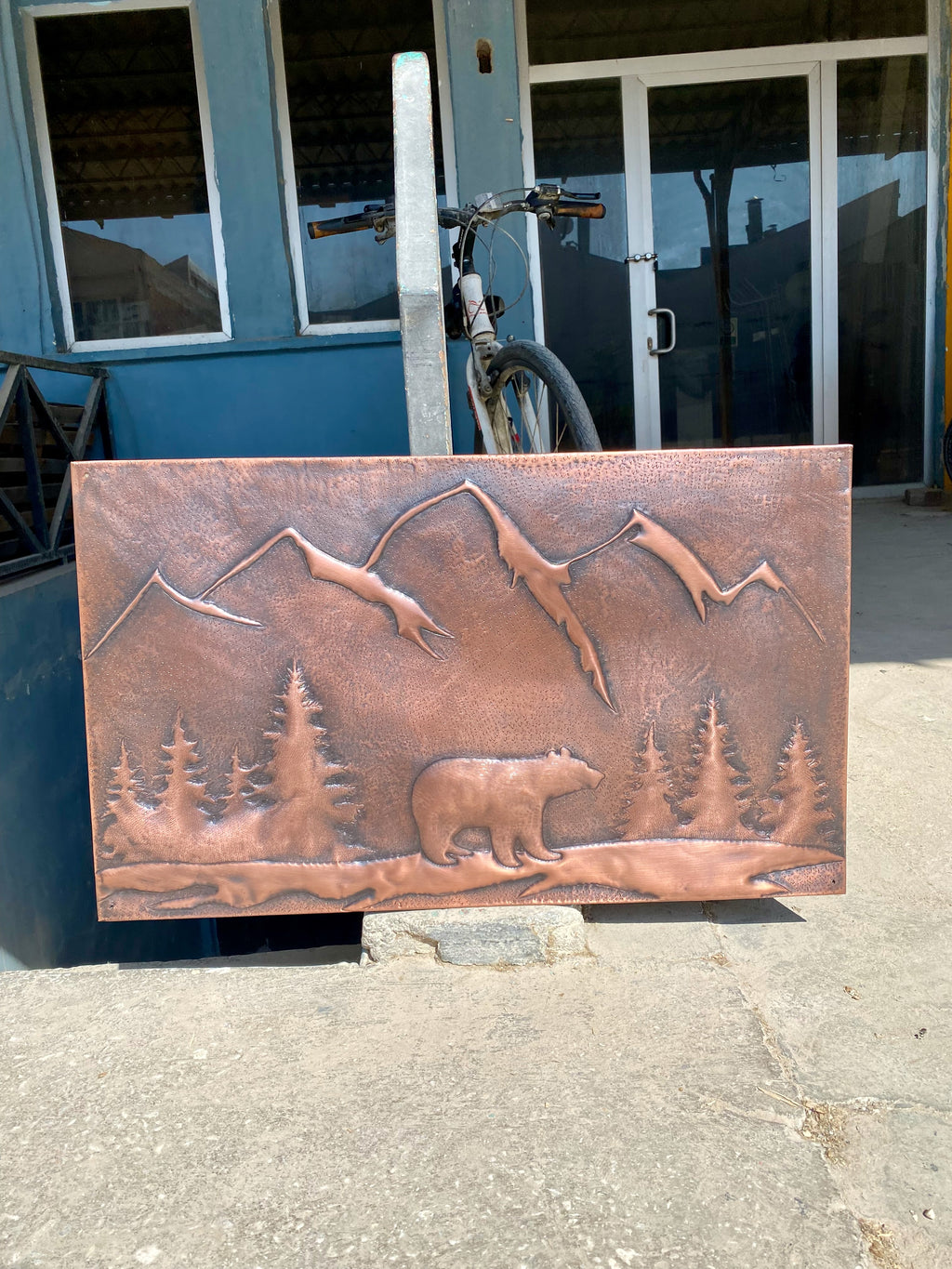 Mountain Bear Copper Backsplash