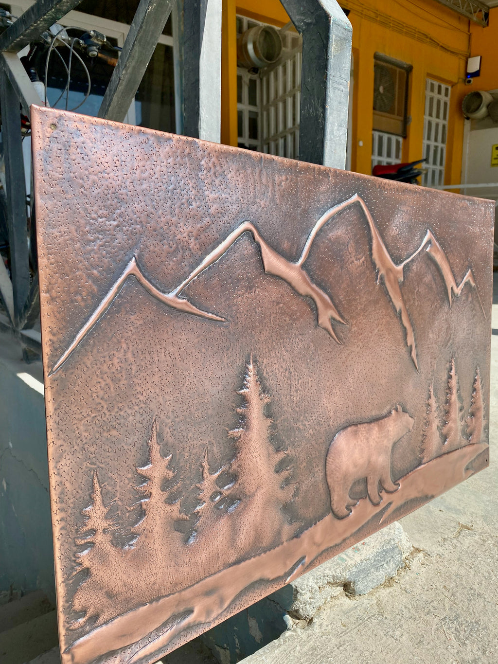 Mountain Bear Copper Backsplash