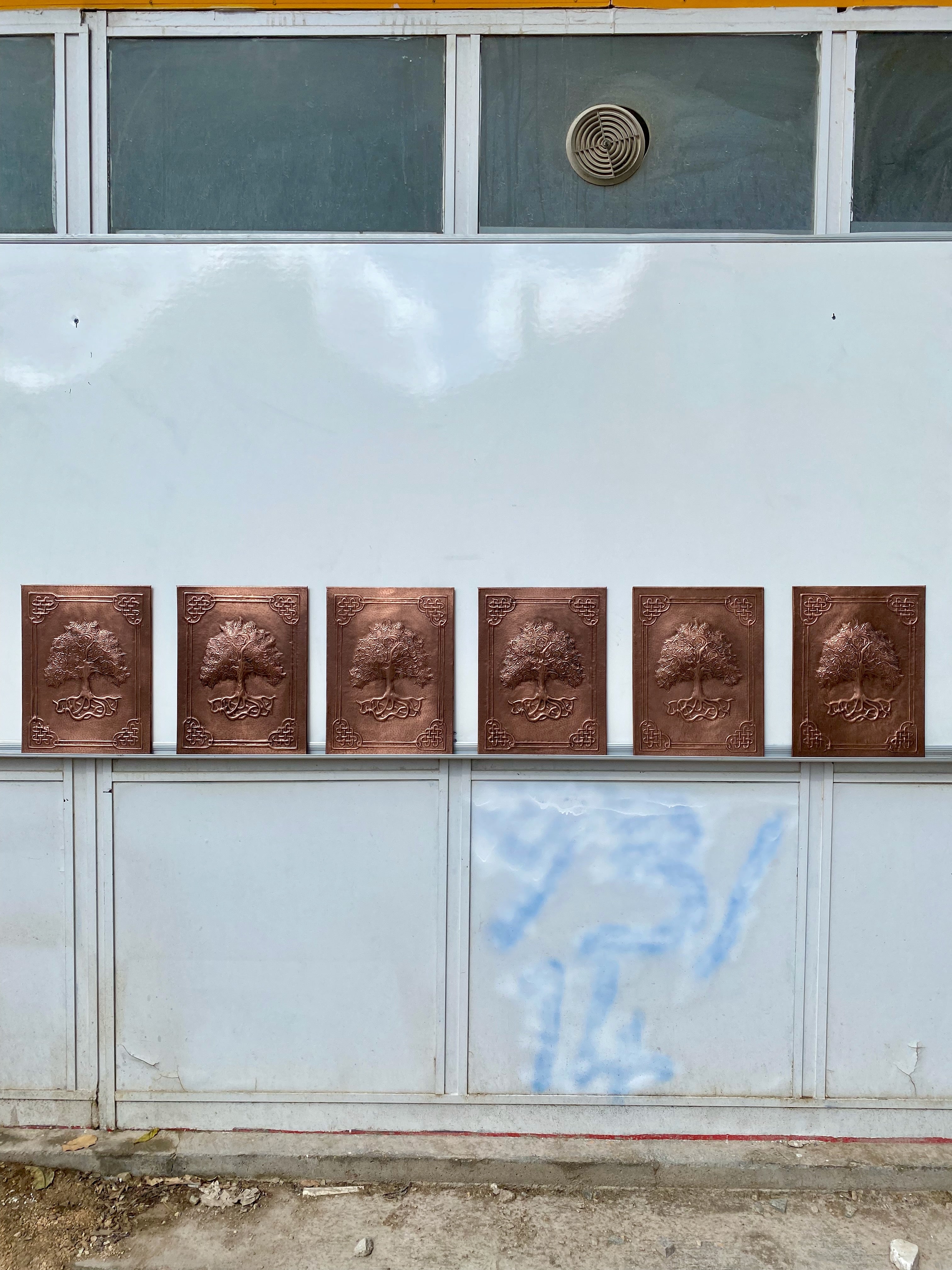 Copper Cabinet Door Insert Panel Set