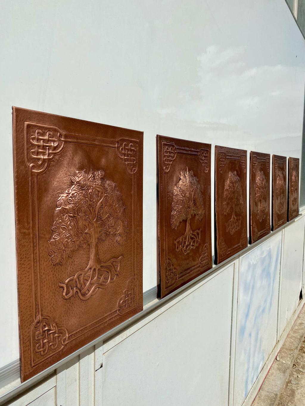 Copper Cabinet Door Insert Panel Set
