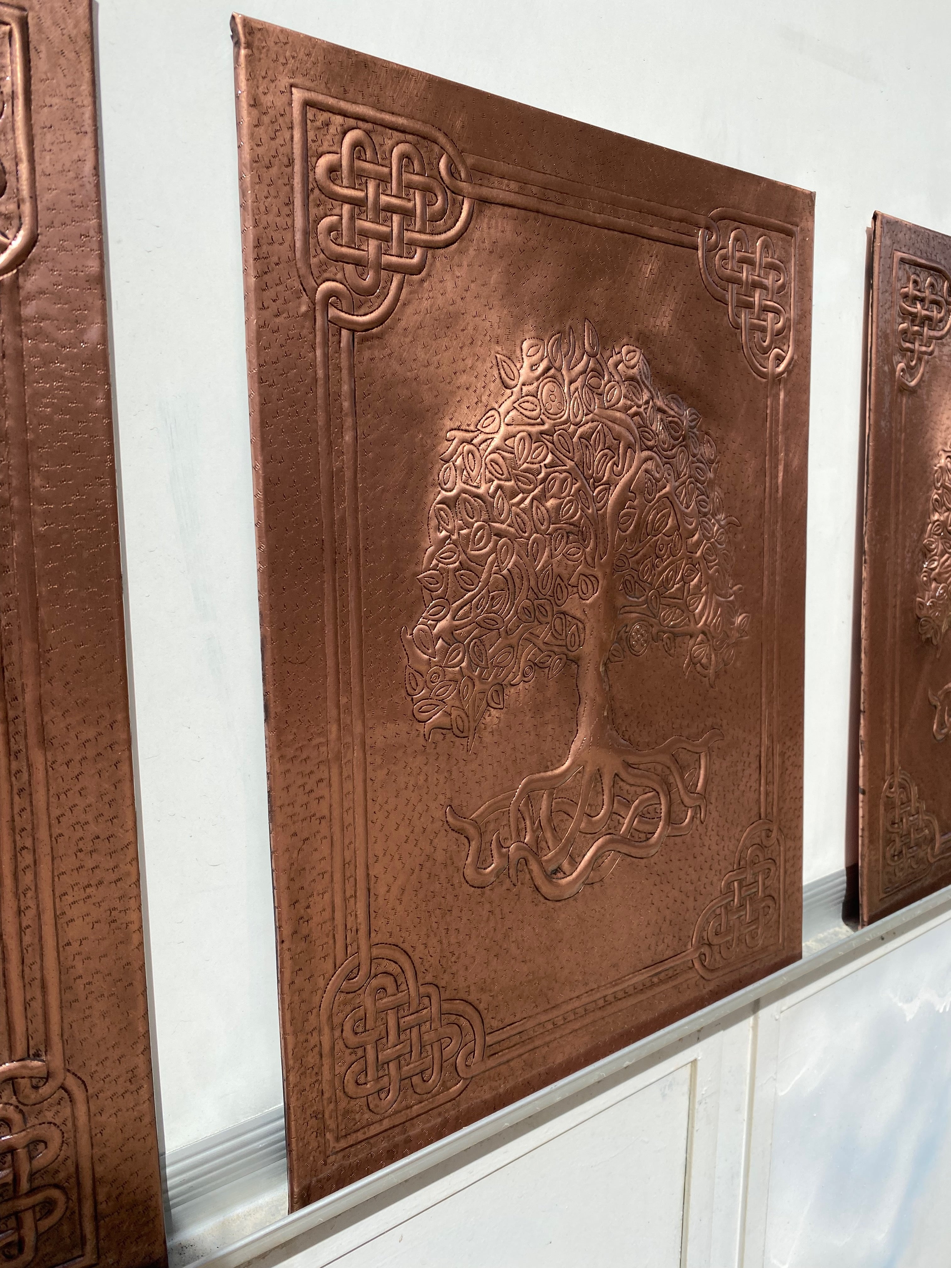 Copper Cabinet Door Insert Panel Set