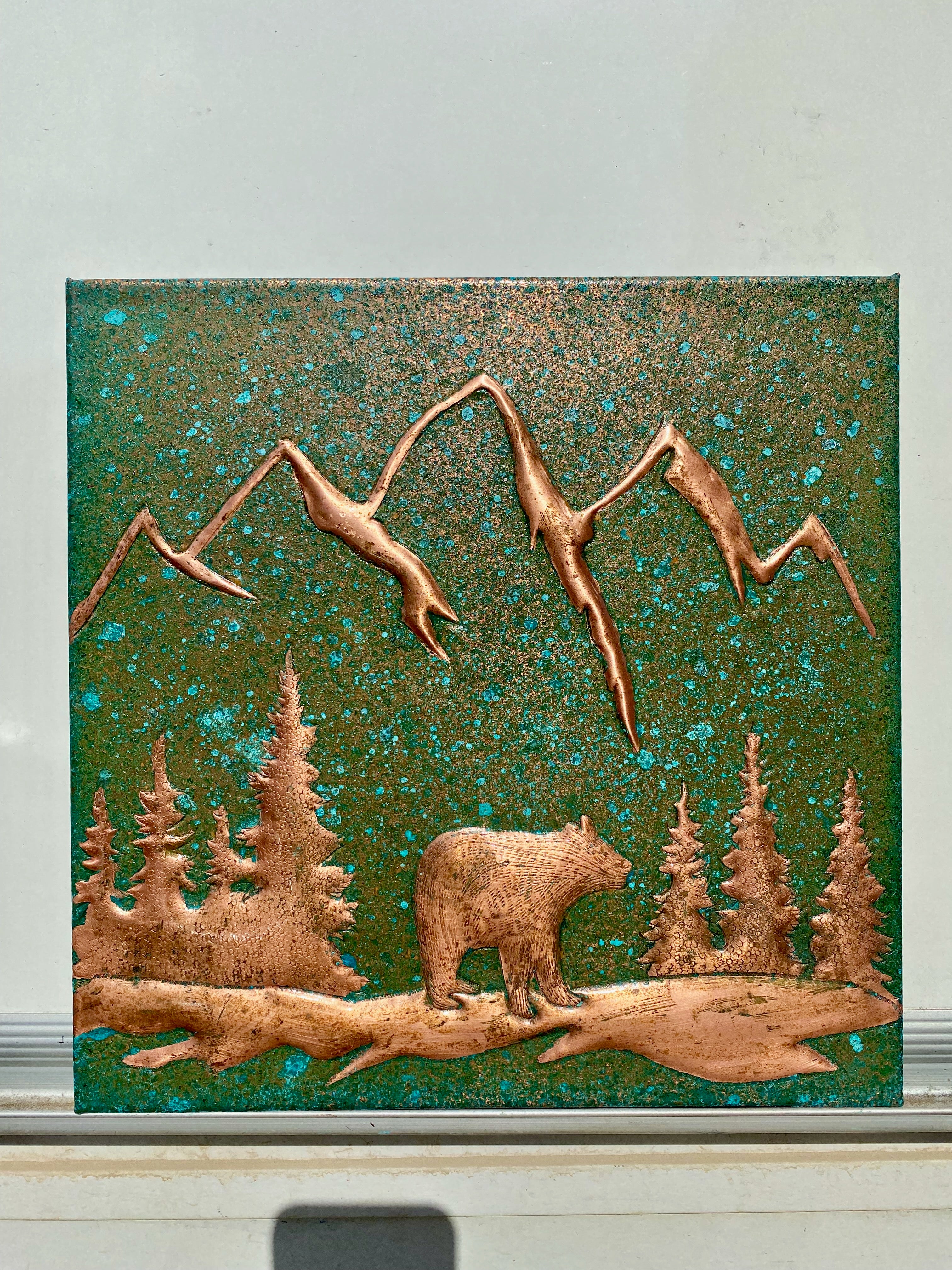 Mountain Bear Copper Backsplash