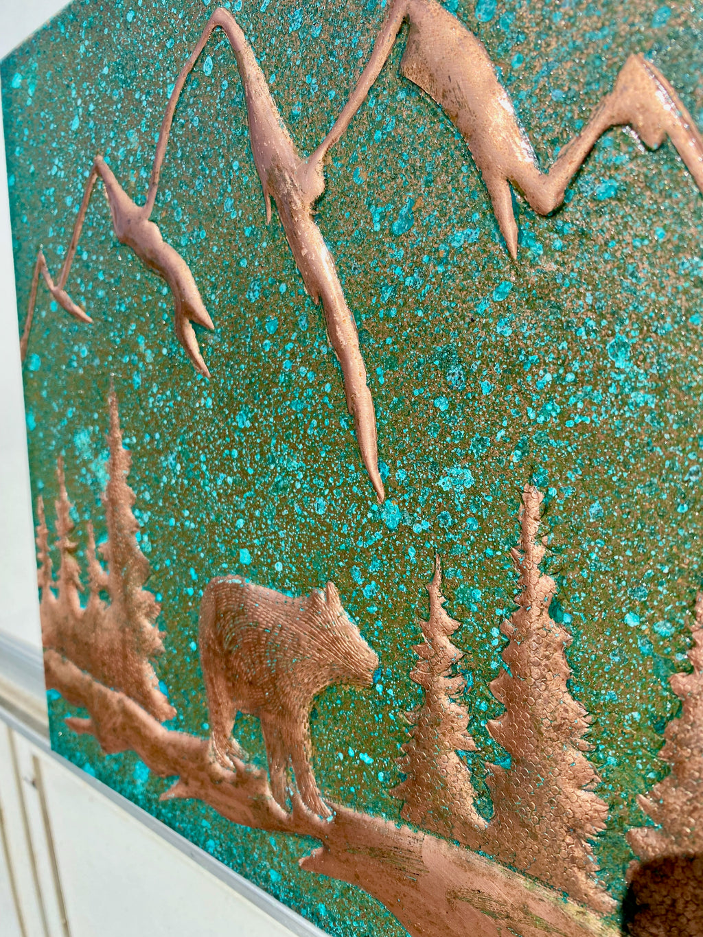 Mountain Bear Copper Backsplash