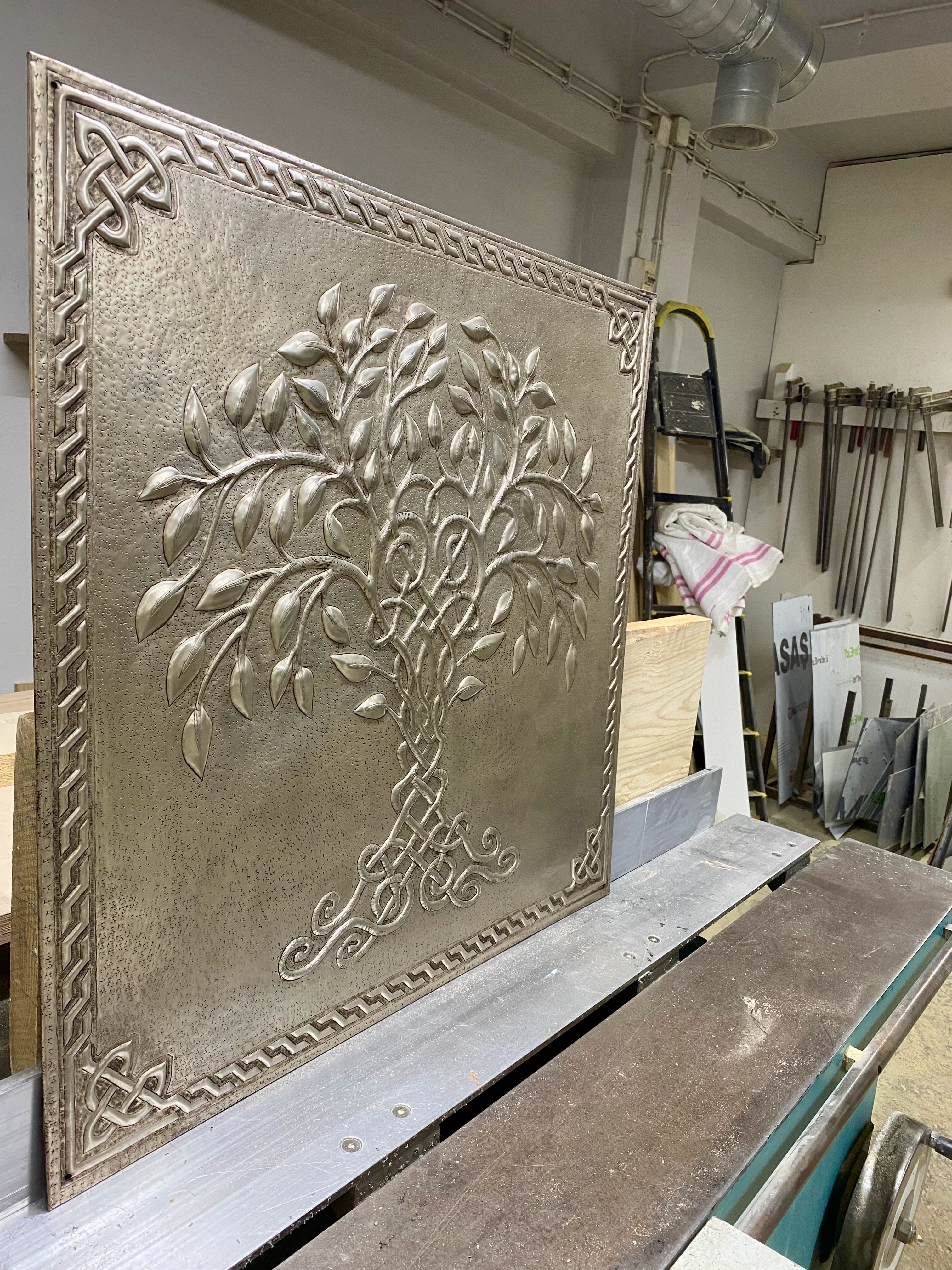 Celtic Tree of Life Copper Backsplash