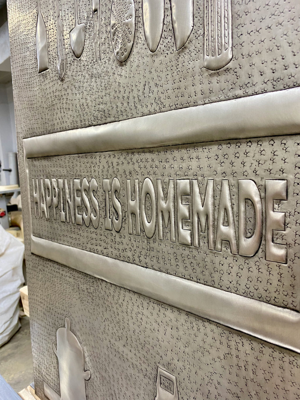 Happiness Is Homemade Copper Backsplash