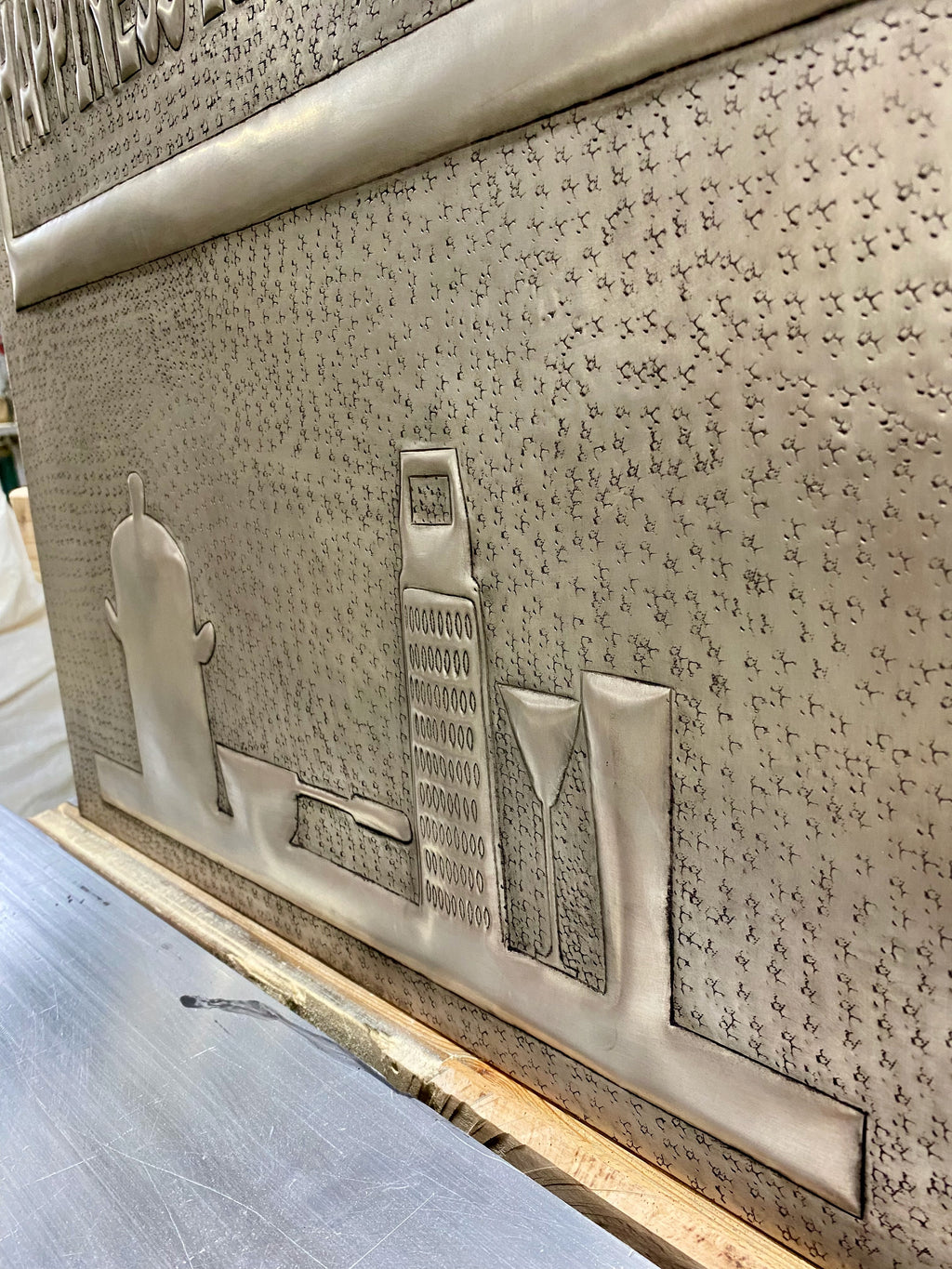 Happiness Is Homemade Copper Backsplash