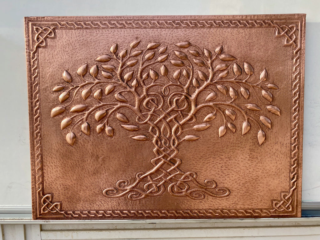 Celtic Tree of Life Copper Backsplash