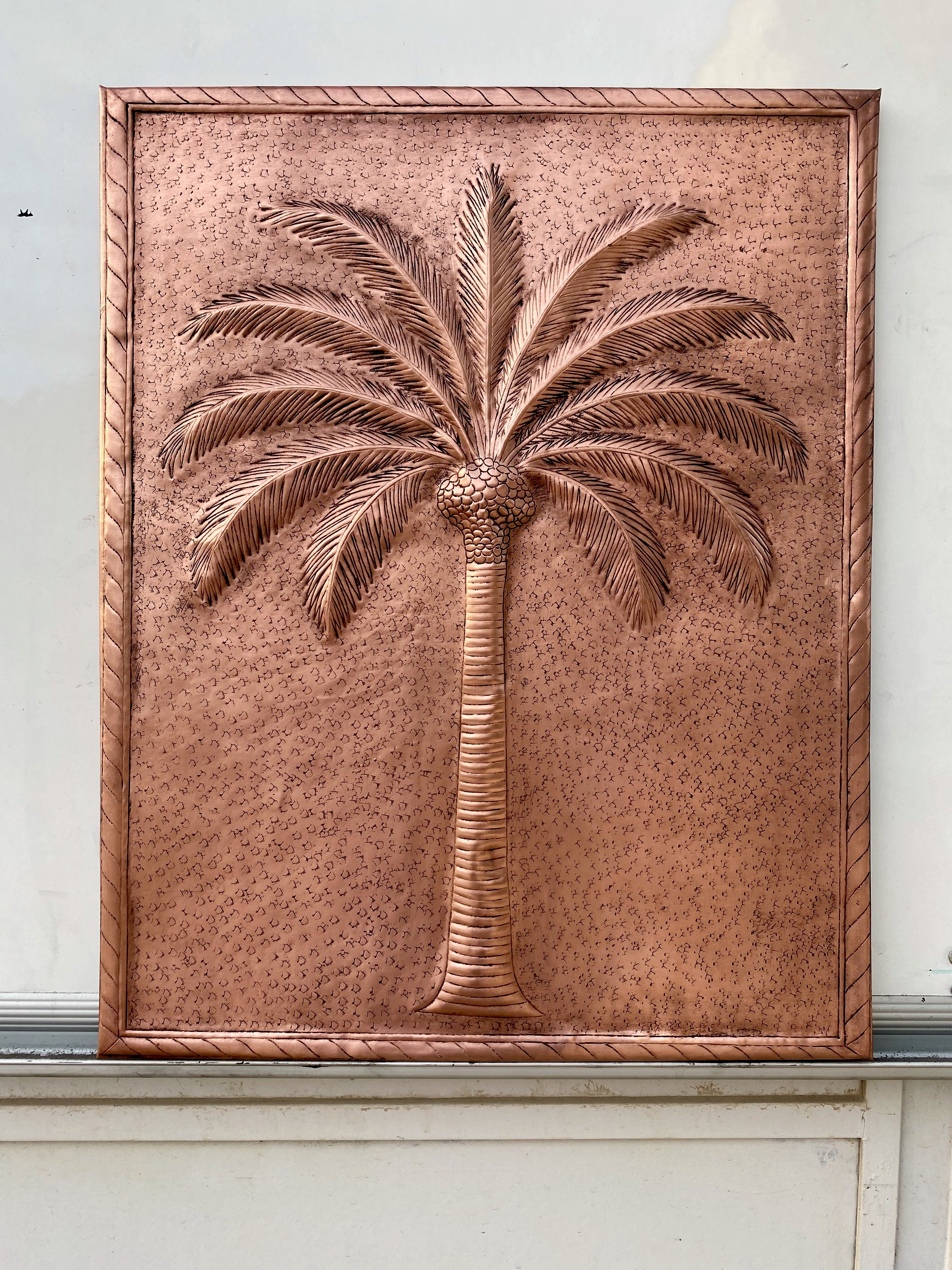 Palmetto Copper Stove Backsplash Panel