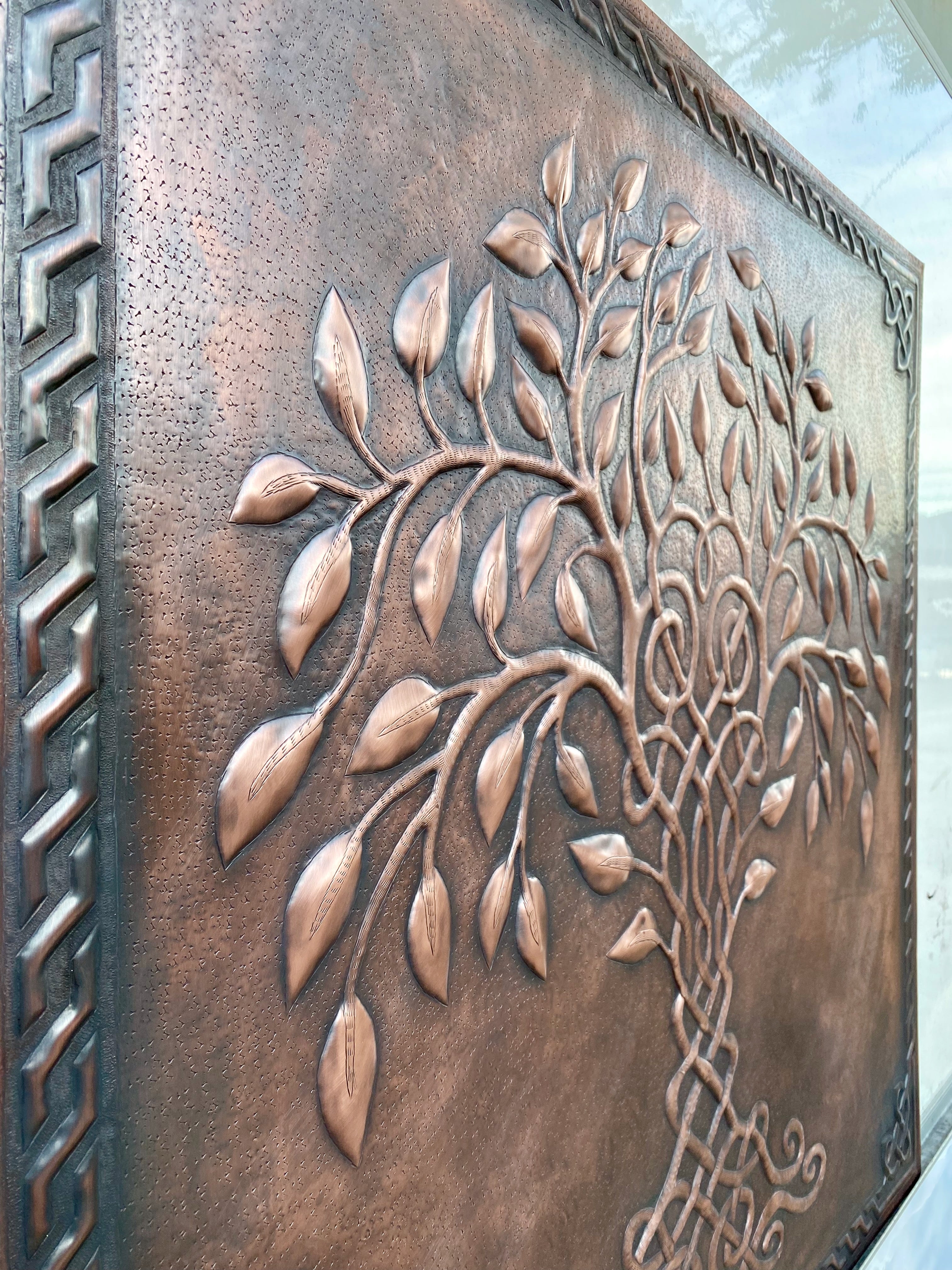 Celtic Tree of Life Copper Backsplash