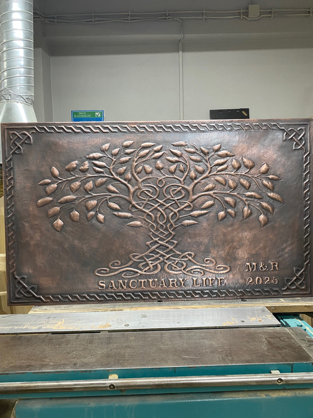 Celtic Tree of Life Copper Backsplash