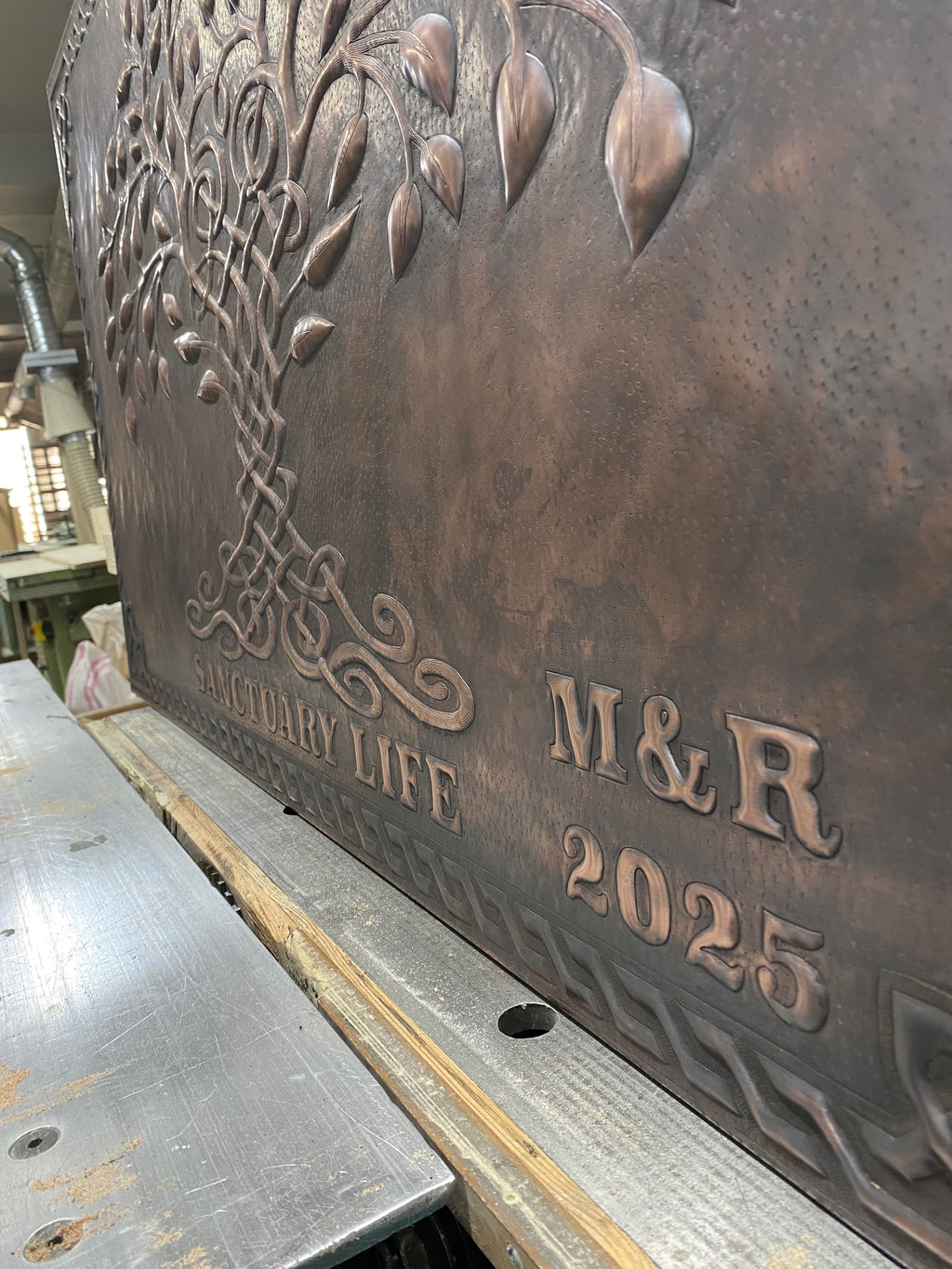 Celtic Tree of Life Copper Backsplash