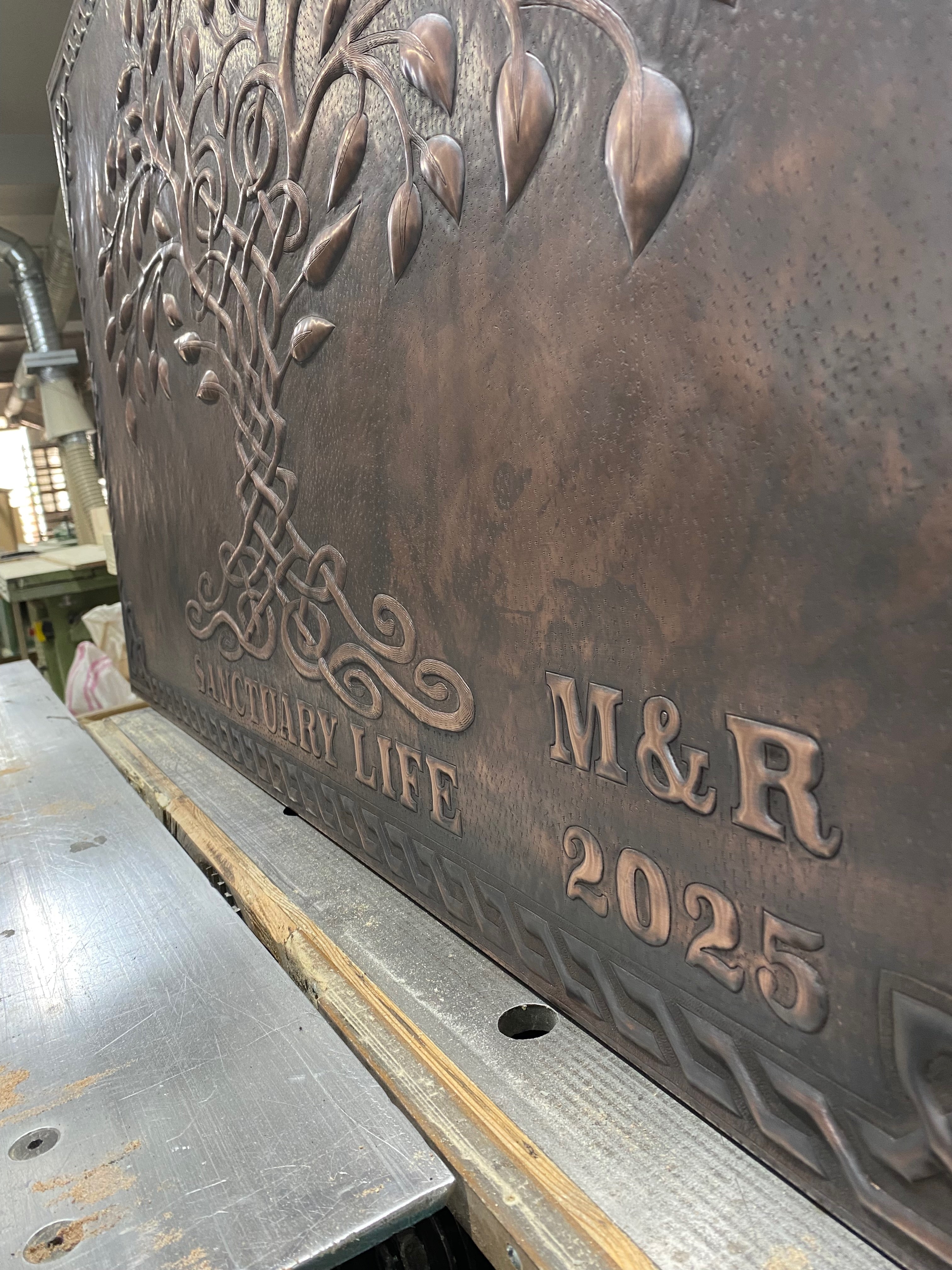 Celtic Tree of Life Copper Backsplash