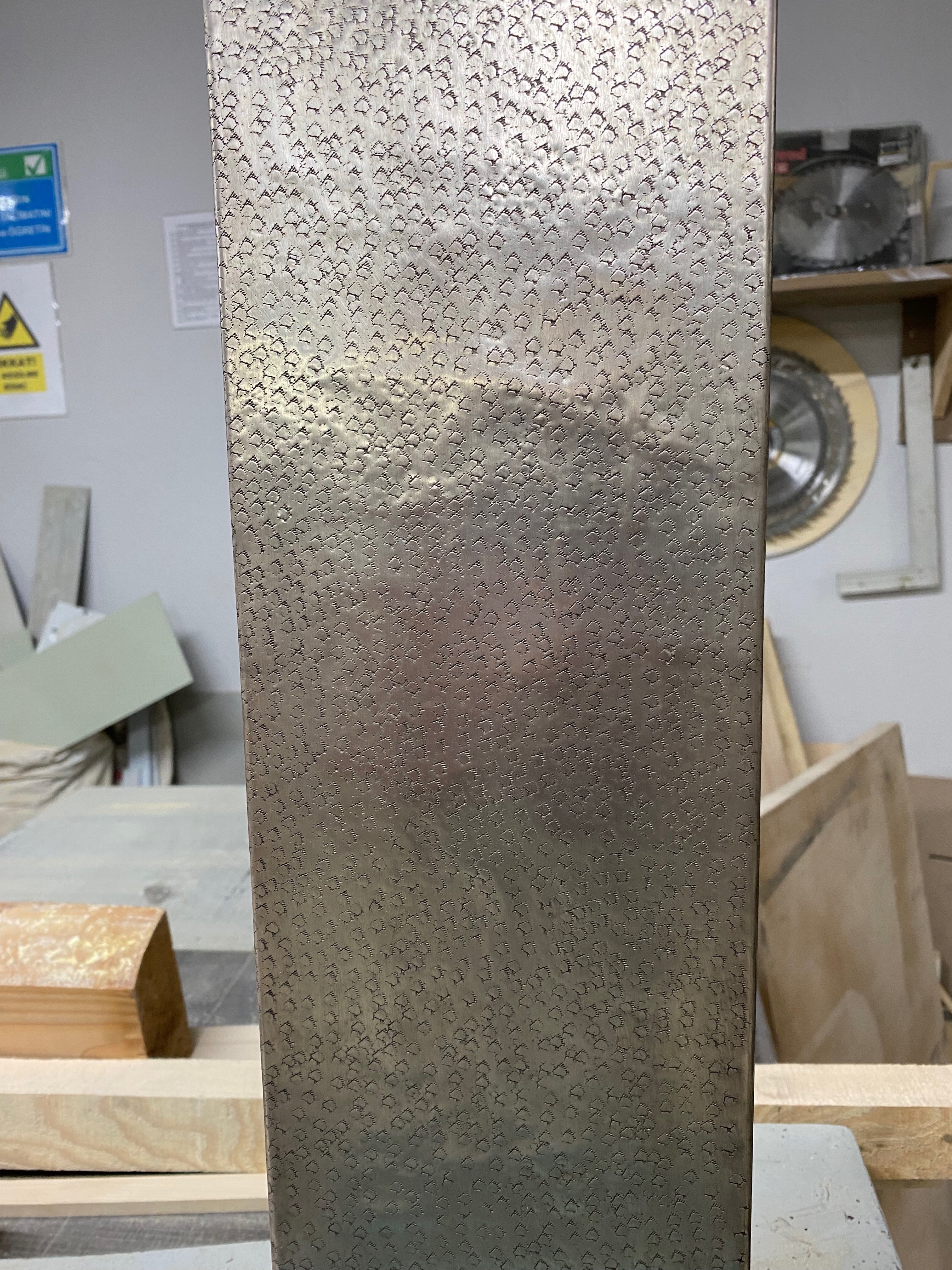 Custom Copper Range Hood Apron Panel Set (Front + Side Panels)