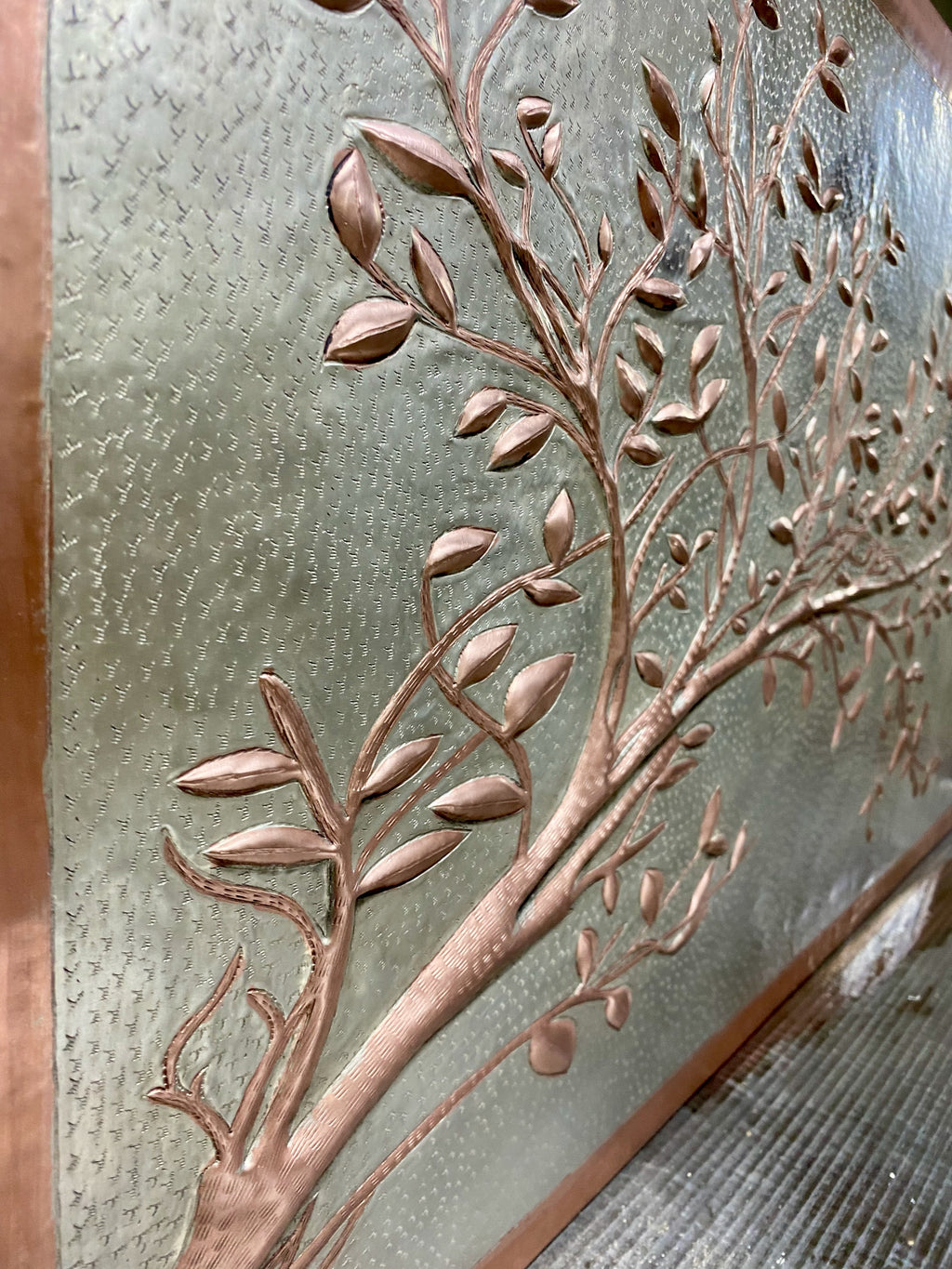 Branch Stove Backsplash Panel (Picture-Frame Style Border)