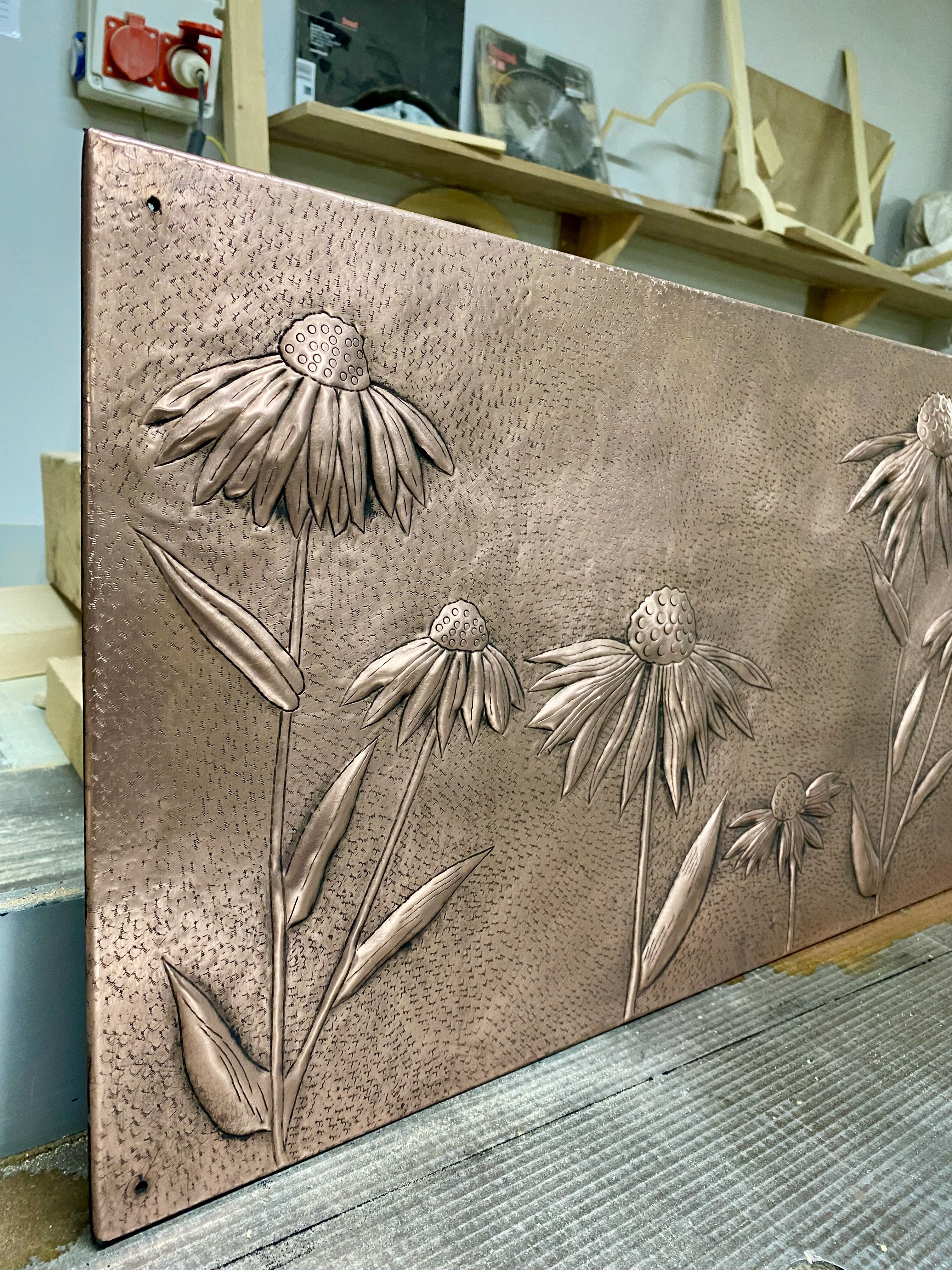 “Prairie Bloom” Wildflower Copper Panel