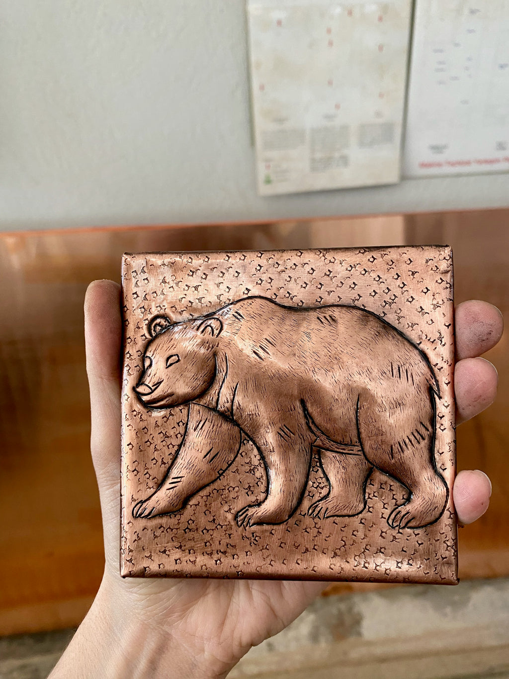 6×6 Copper Backsplash Tiles – Custom Design