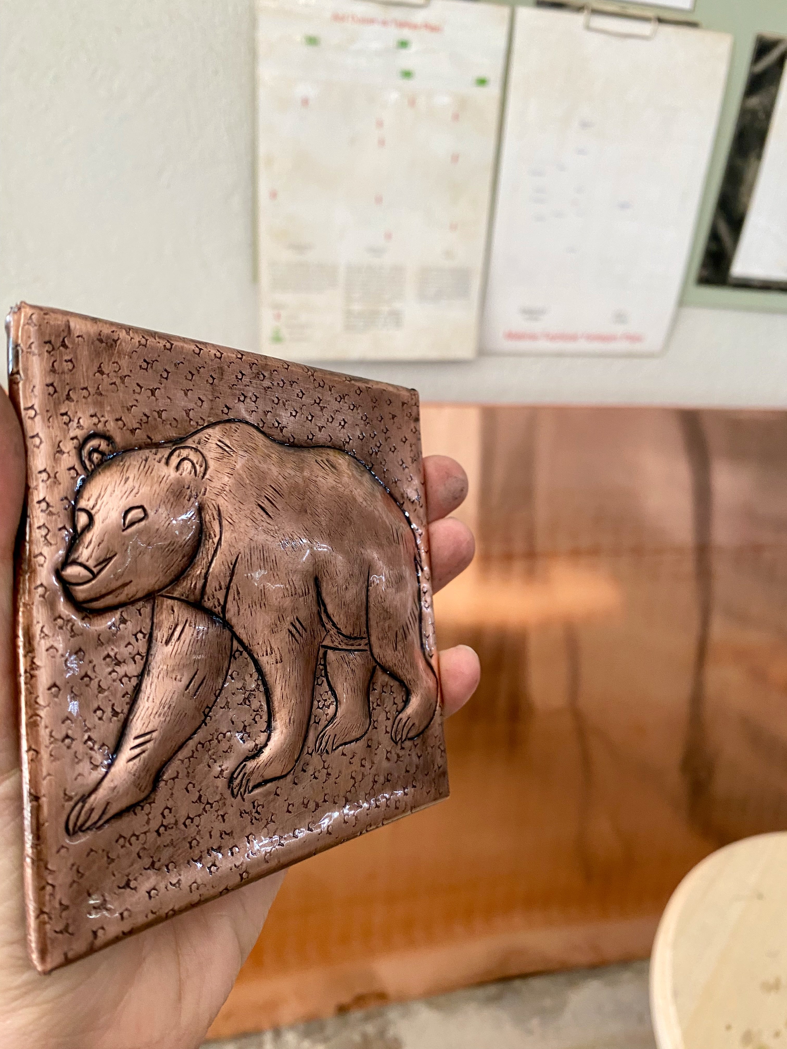 6×6 Copper Backsplash Tiles – Custom Design