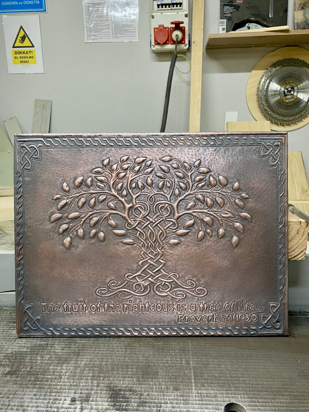Celtic Tree of Life Copper Backsplash