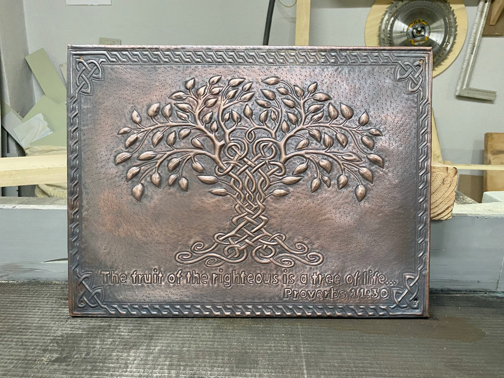 Celtic Tree of Life Copper Backsplash