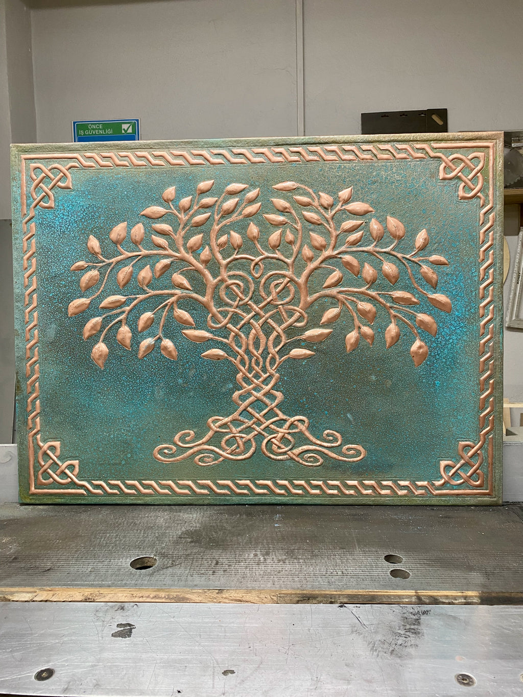Celtic Tree of Life Copper Backsplash