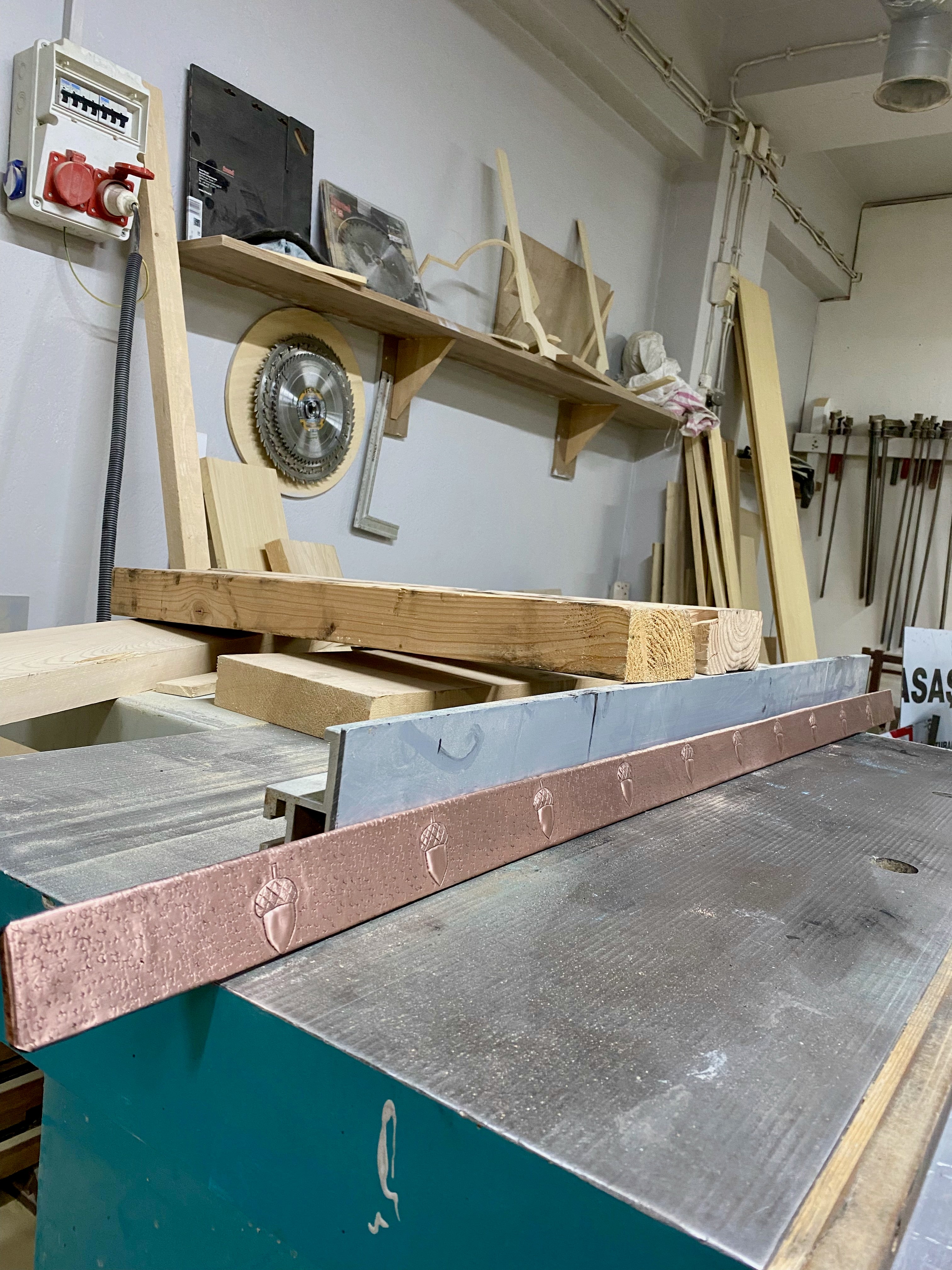 Copper Backsplash Trim Strip (Design Options, Custom Size)