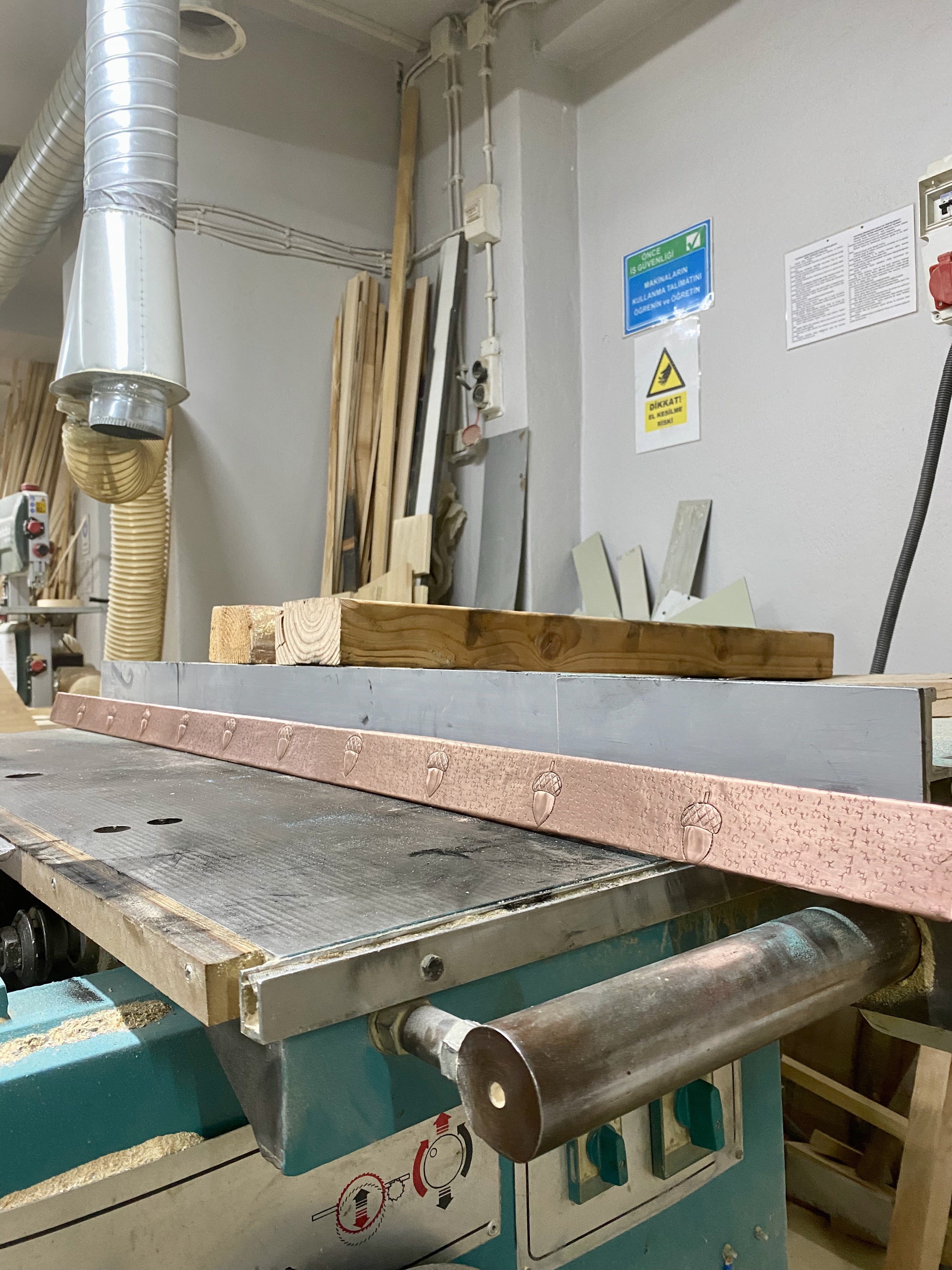 Copper Backsplash Trim Strip (Design Options, Custom Size)