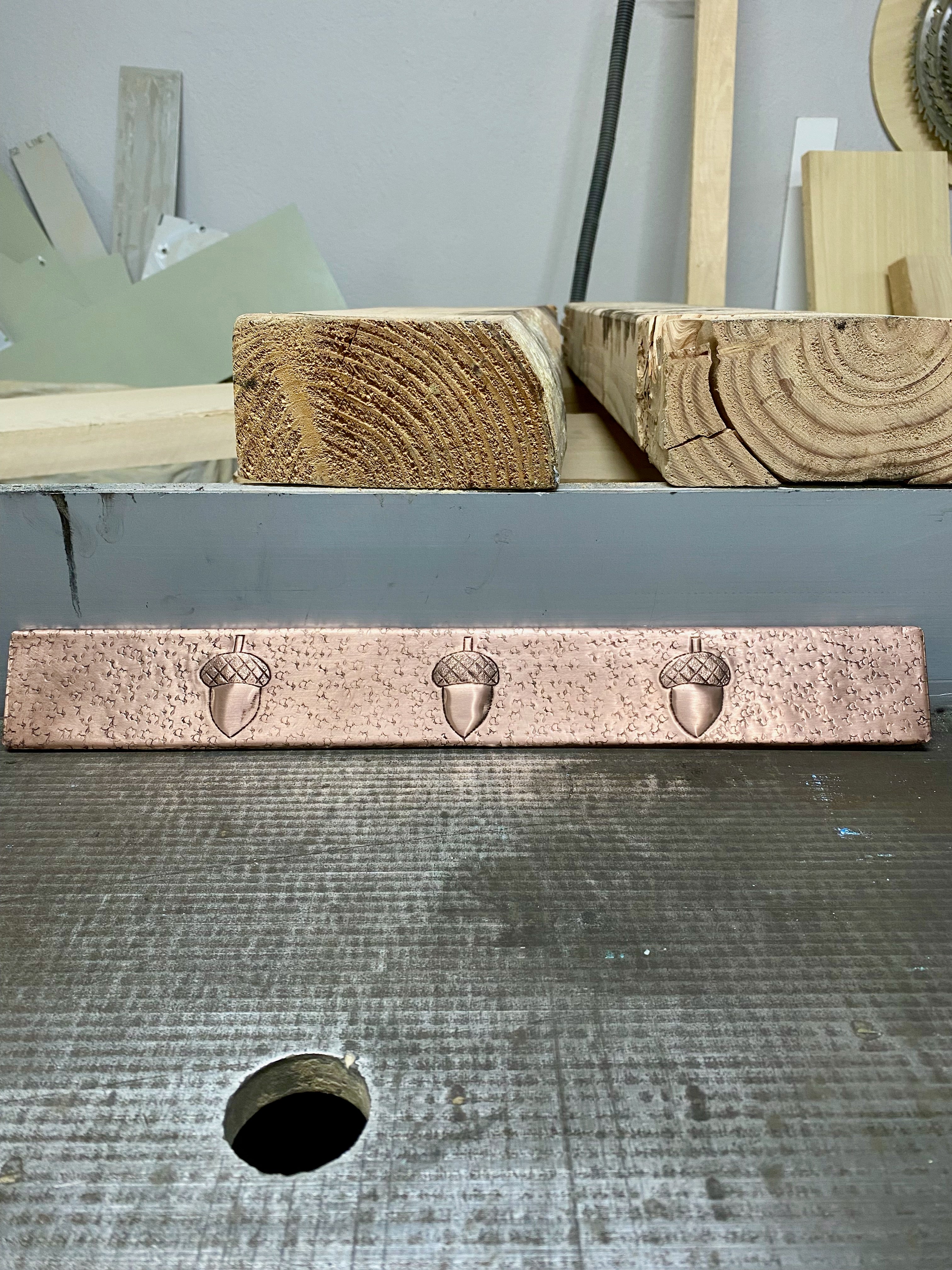 Copper Backsplash Trim Strip (Design Options, Custom Size)