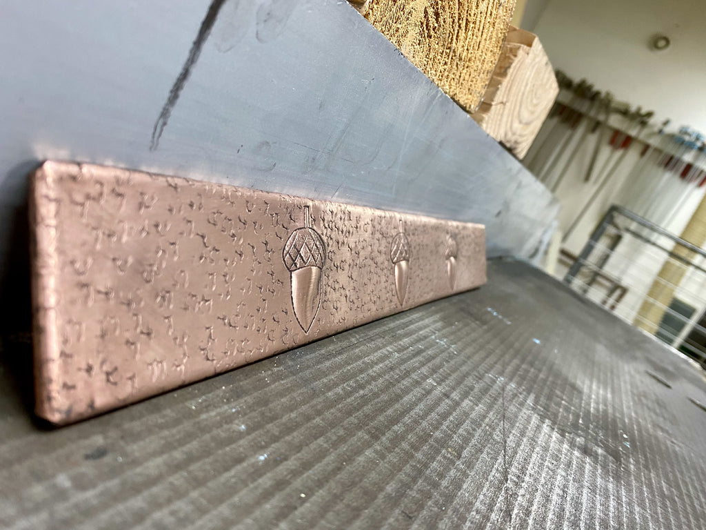 Copper Backsplash Trim Strip (Design Options, Custom Size)