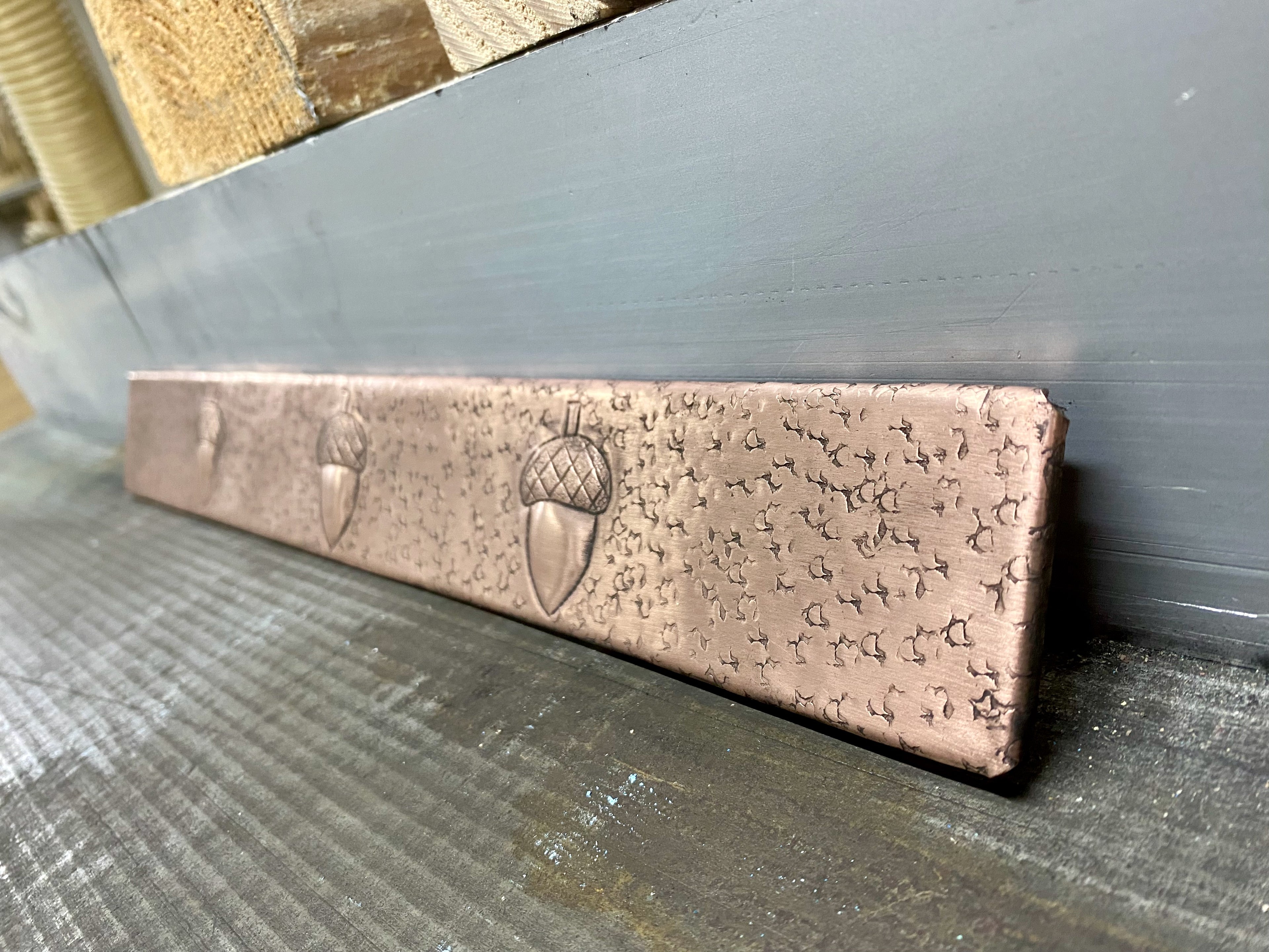 Copper Backsplash Trim Strip (Design Options, Custom Size)