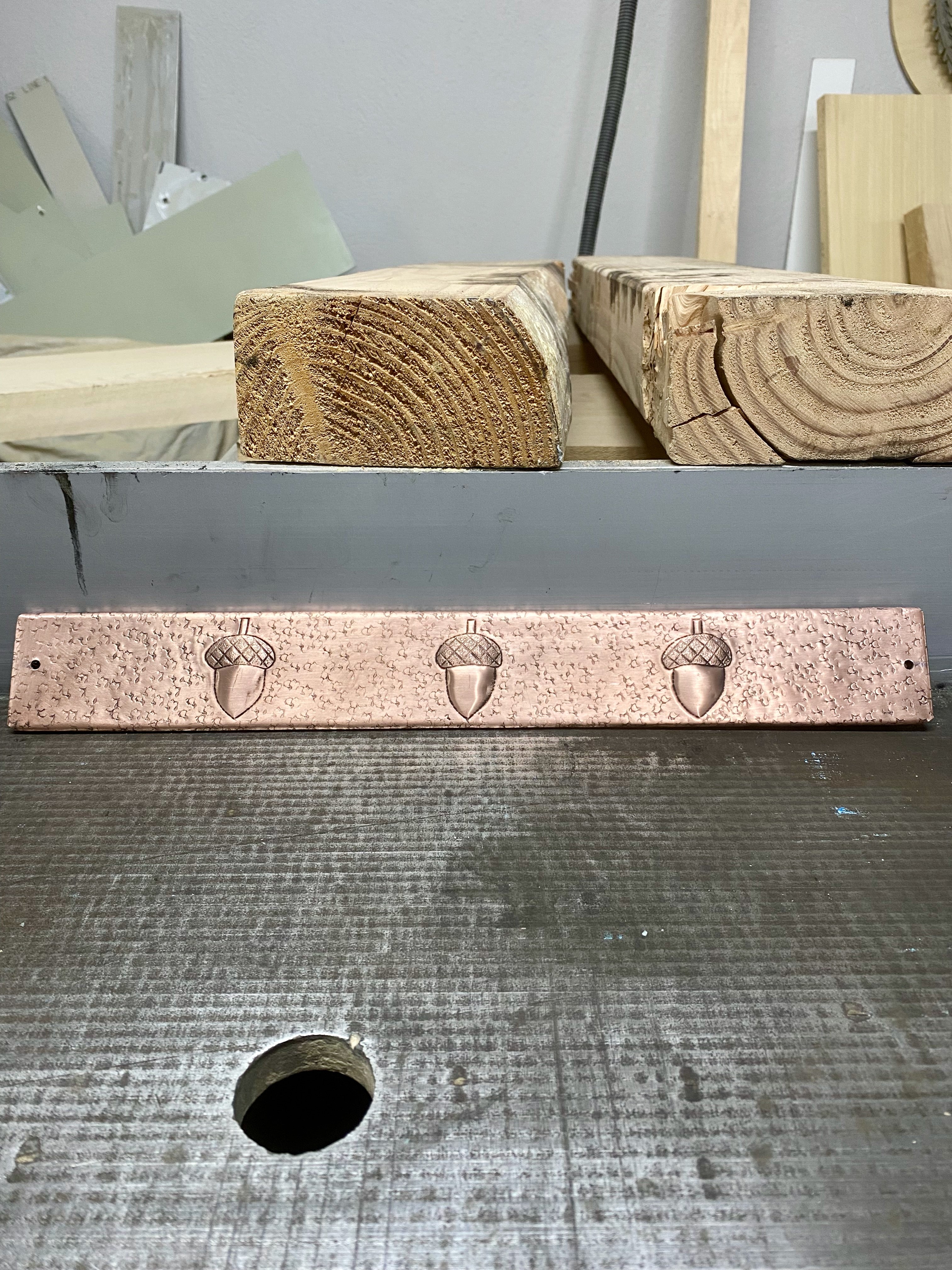 Copper Backsplash Trim Strip (Design Options, Custom Size)