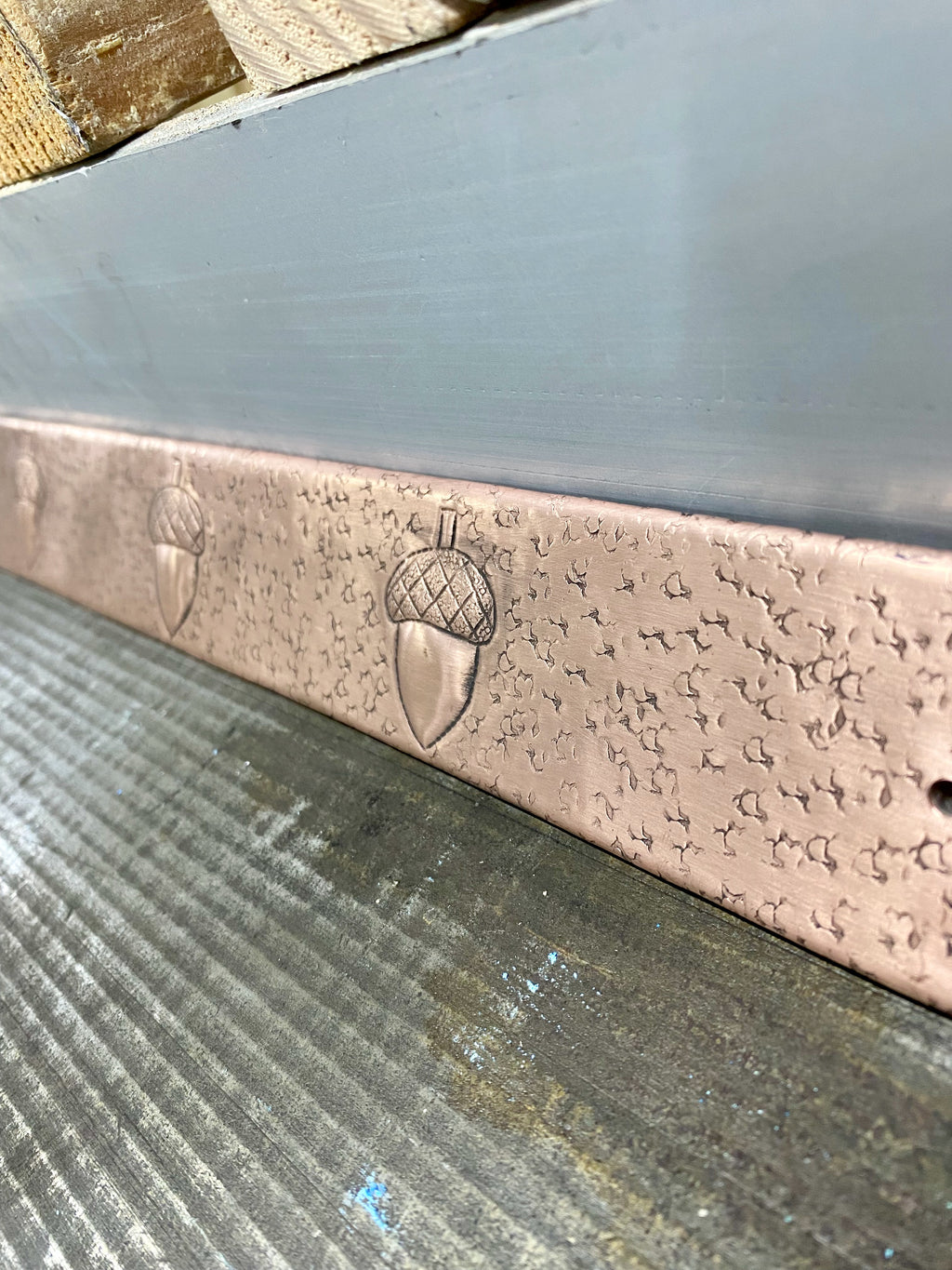 Copper Backsplash Trim Strip (Design Options, Custom Size)