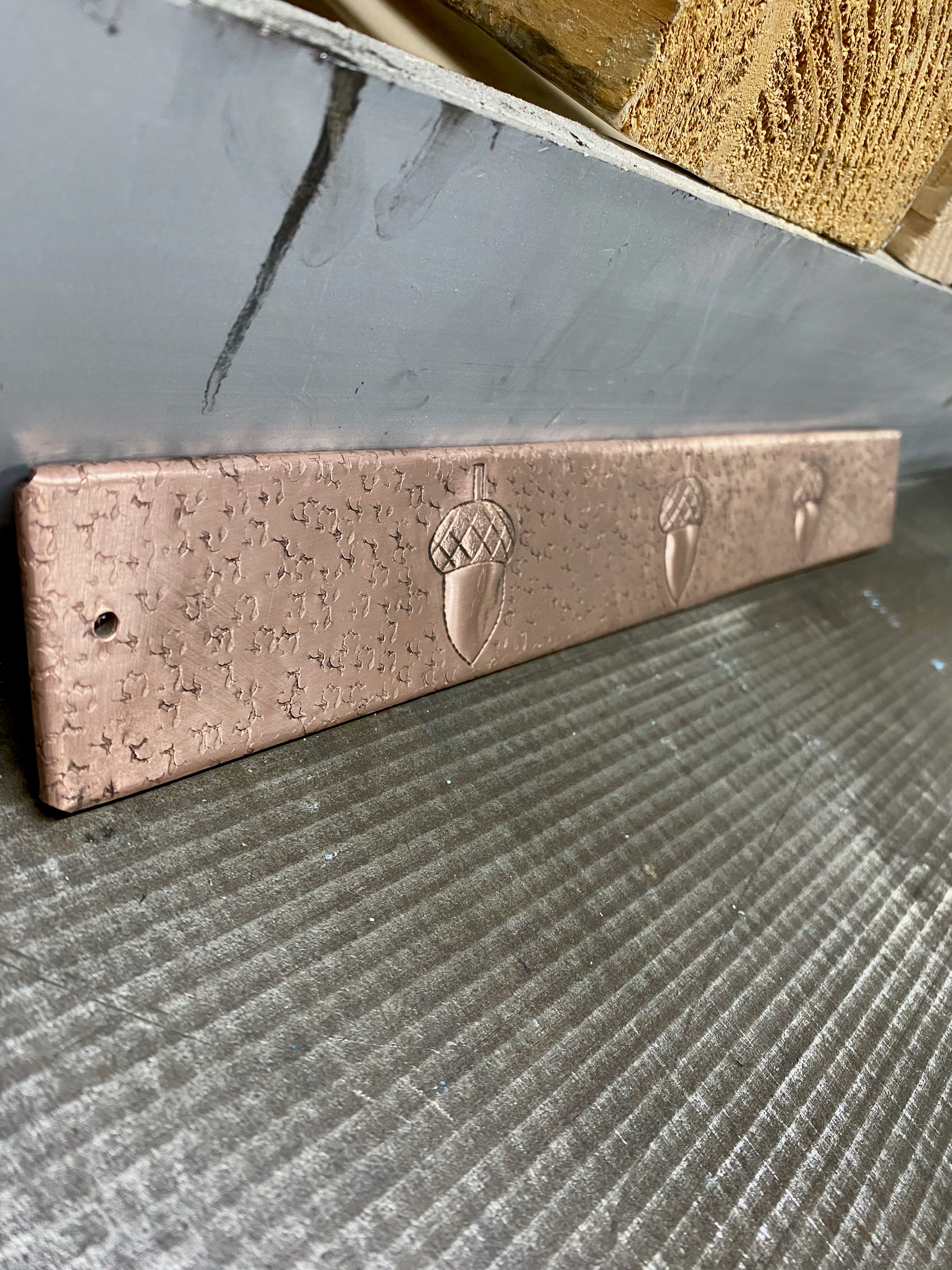 Copper Backsplash Trim Strip (Design Options, Custom Size)