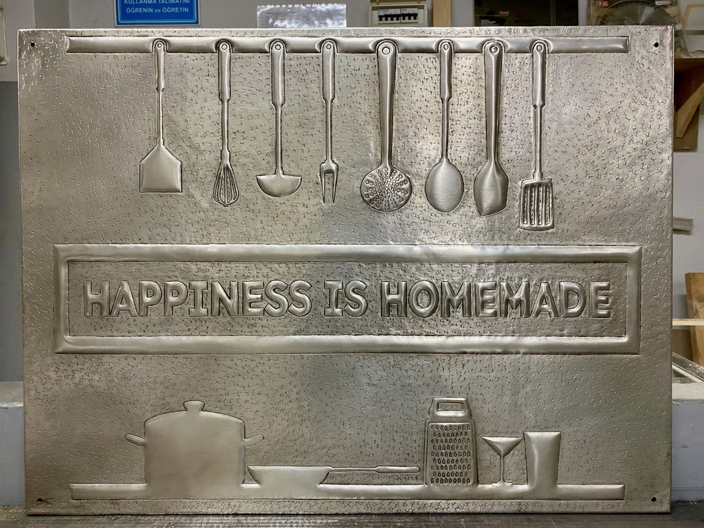Happiness Is Homemade Copper Backsplash