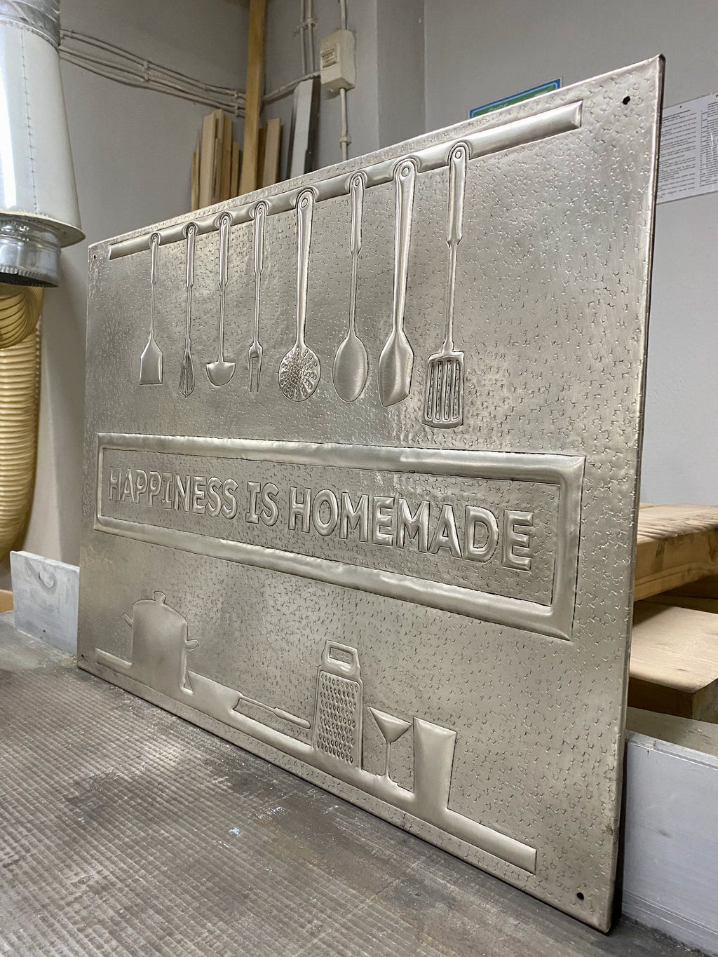Happiness Is Homemade Copper Backsplash
