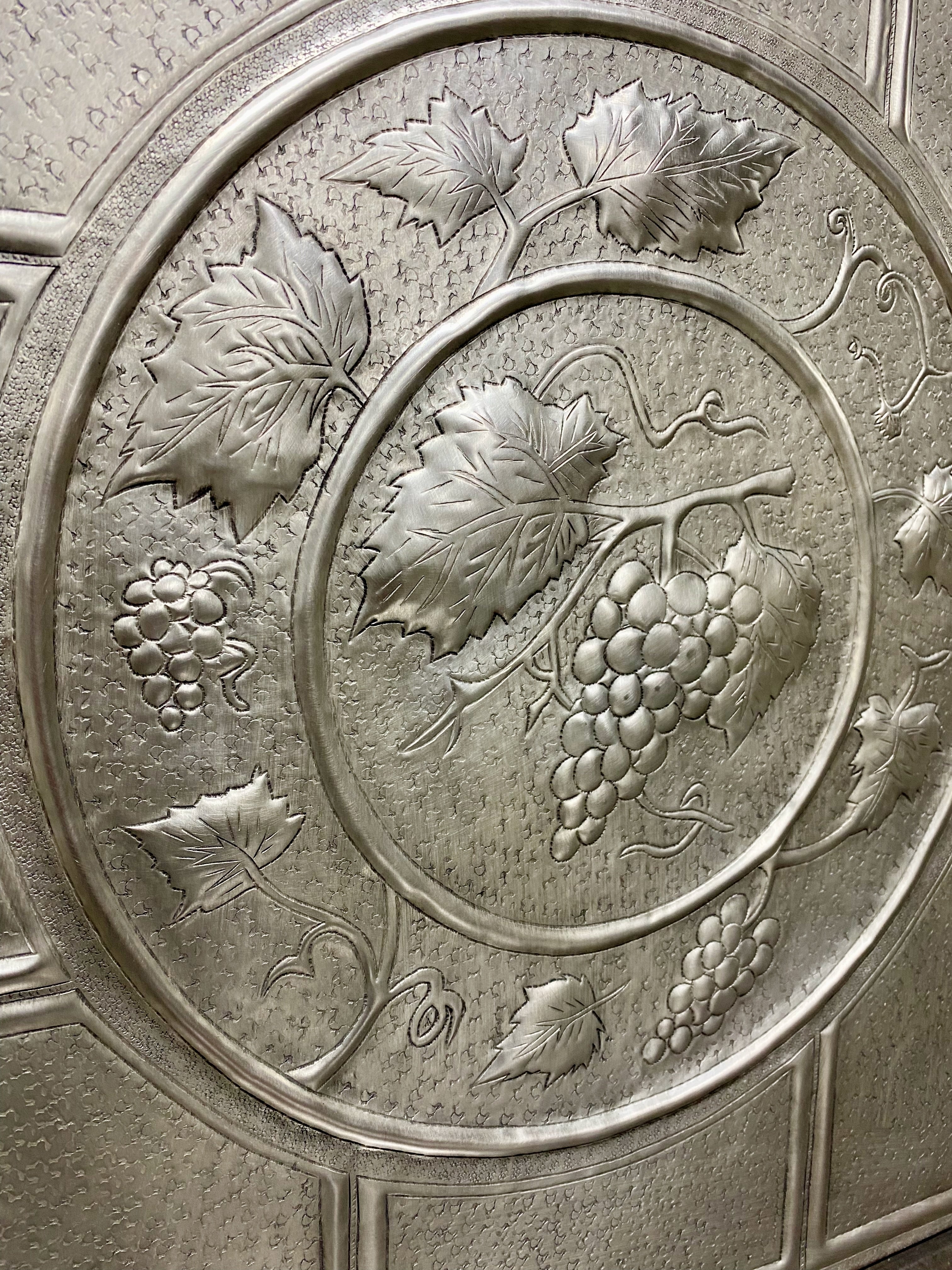 Grapevine Medallion Copper Backsplash