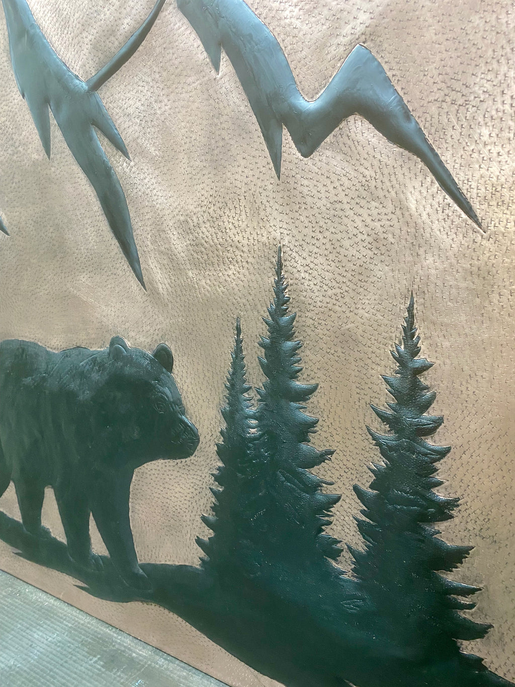 Mountain Bear Copper Backsplash