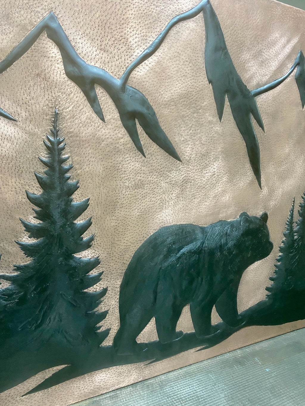 Mountain Bear Copper Backsplash