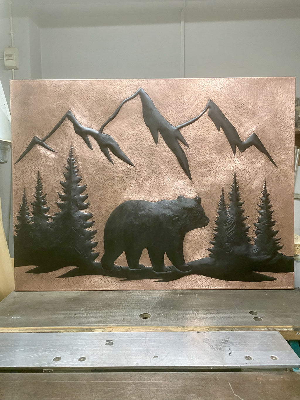 Mountain Bear Copper Backsplash