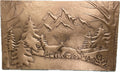 Mountain Deer Copper Stove Backsplash Panel