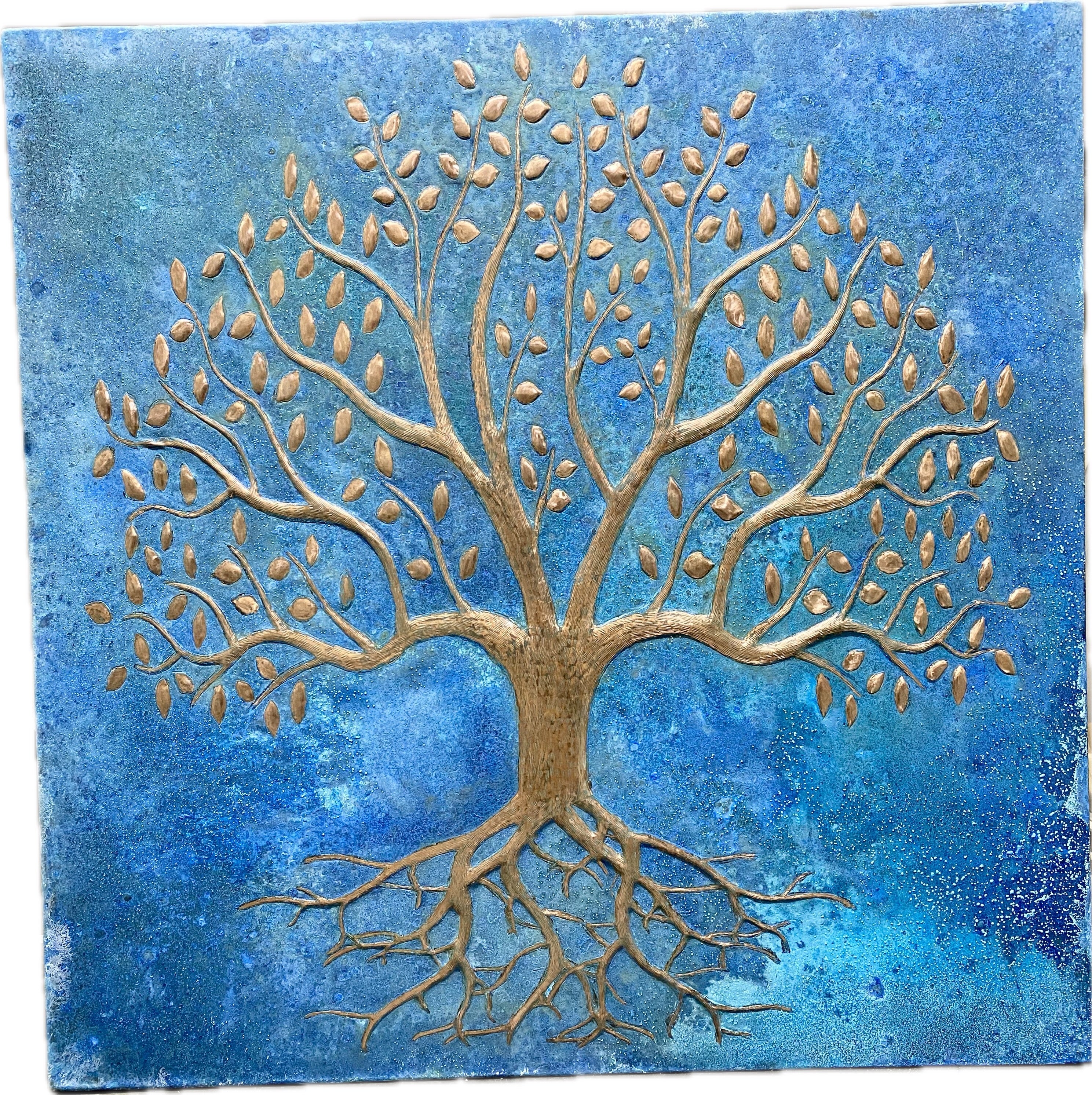 Rooted Tree of Life Copper Backsplash