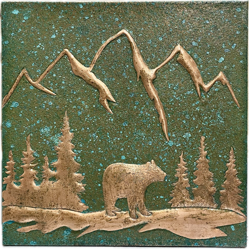 Mountain Bear Copper Backsplash