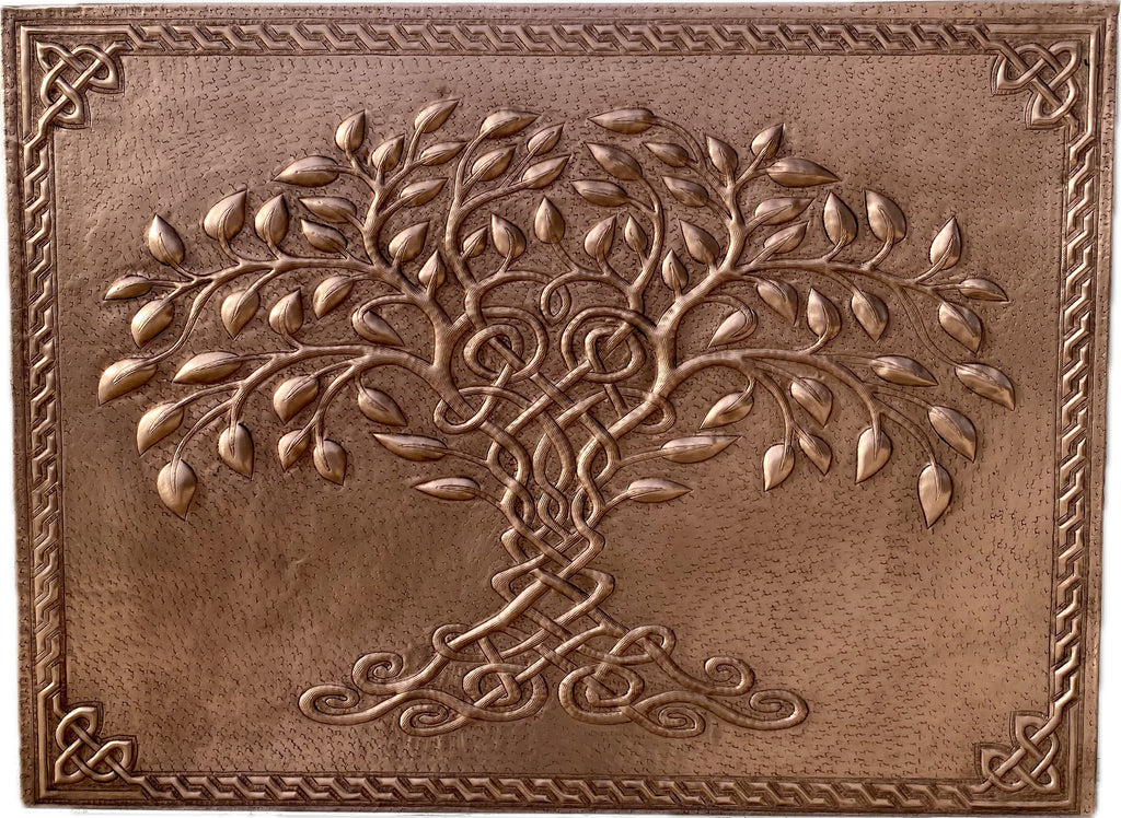 Celtic Tree of Life Copper Backsplash
