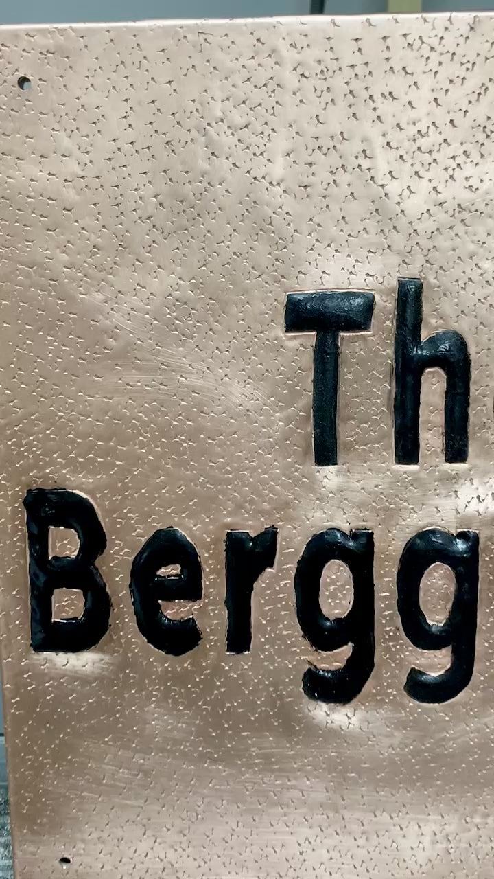 Custom Copper Family Name Plaque (Handmade Wall Sign)