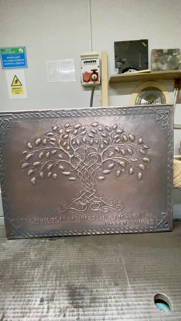Celtic Tree of Life Copper Backsplash